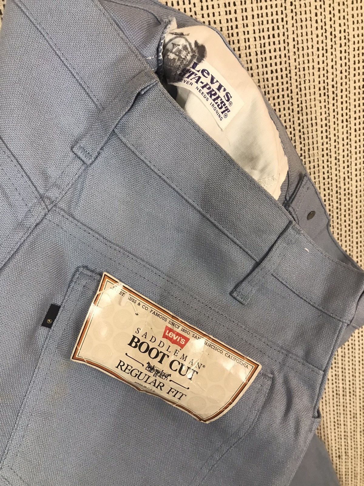 Levi's × Vintage ‼️NOS WITH RECEIPT PURCHASE 1988 TRUE VTG LEVI'S STA-PREST‼️ Size US 36 / EU 52 - 7 Thumbnail
