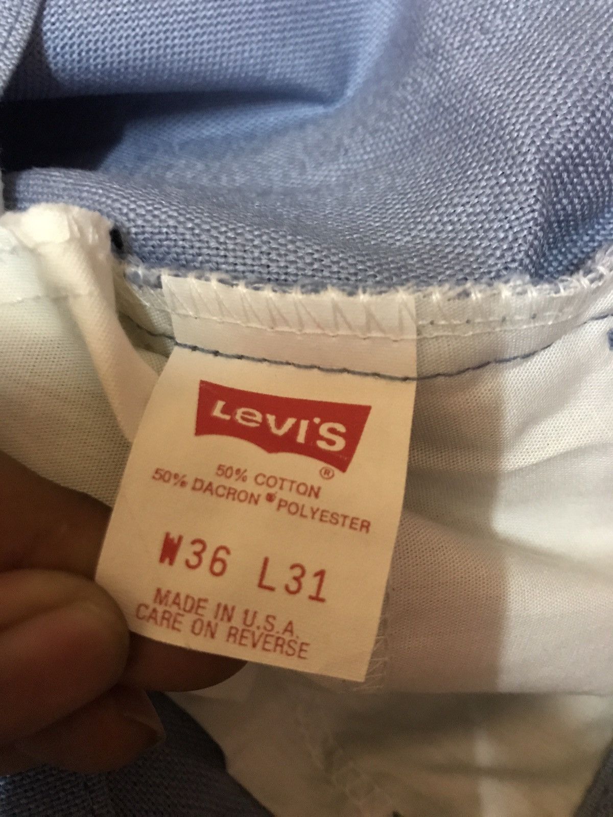 Levi's × Vintage ‼️NOS WITH RECEIPT PURCHASE 1988 TRUE VTG LEVI'S STA-PREST‼️ Size US 36 / EU 52 - 8 Thumbnail