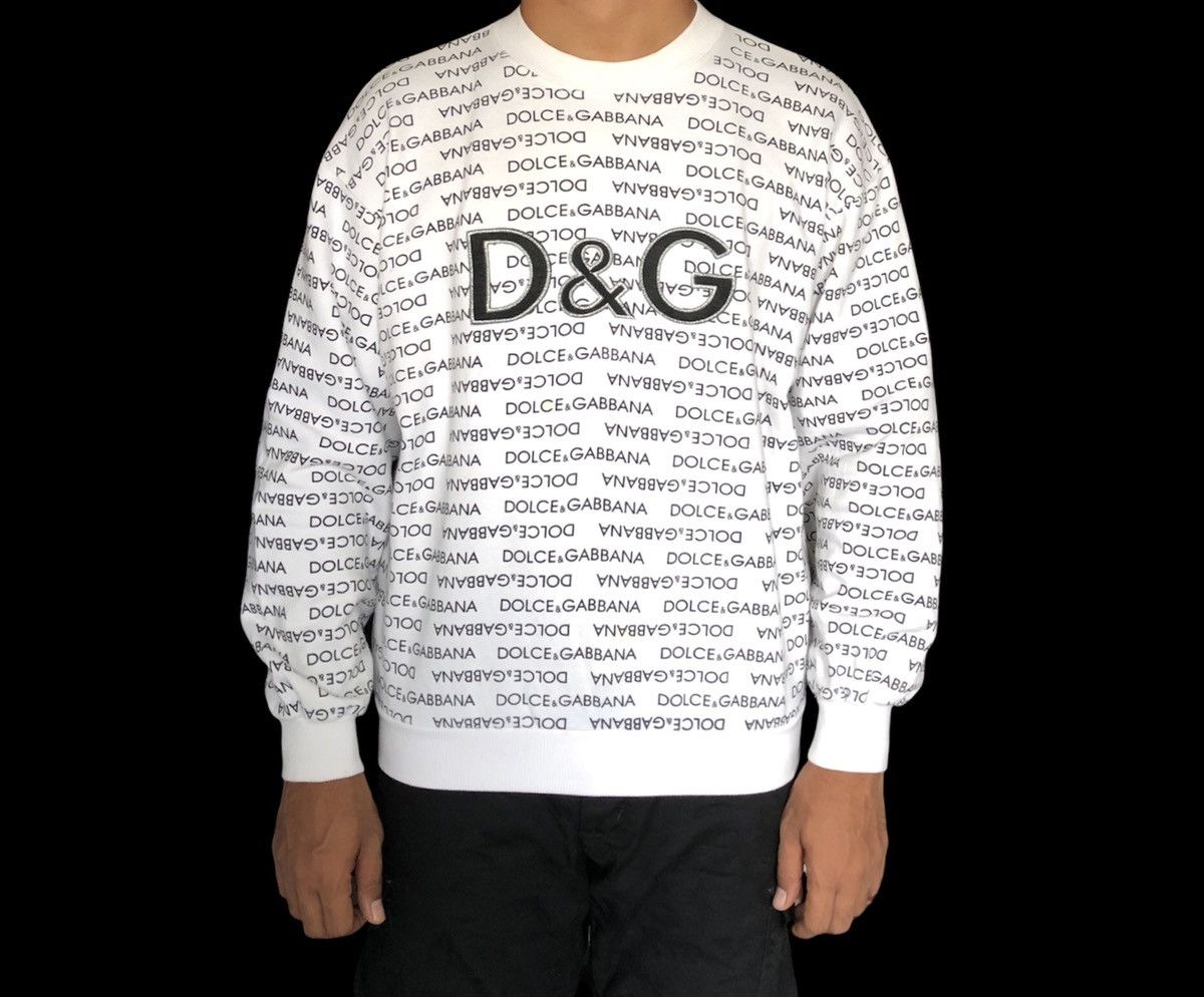 Dolce & Gabbana Vintage 90s Dolce&Gabbana Full Print Sweatshirt Size US M / EU 48-50 / 2 - 2 Thumbnail