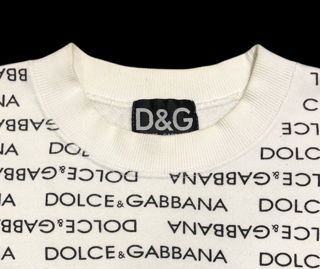 Dolce & Gabbana Vintage 90s Dolce&Gabbana Full Print Sweatshirt Size US M / EU 48-50 / 2 - 12 Thumbnail