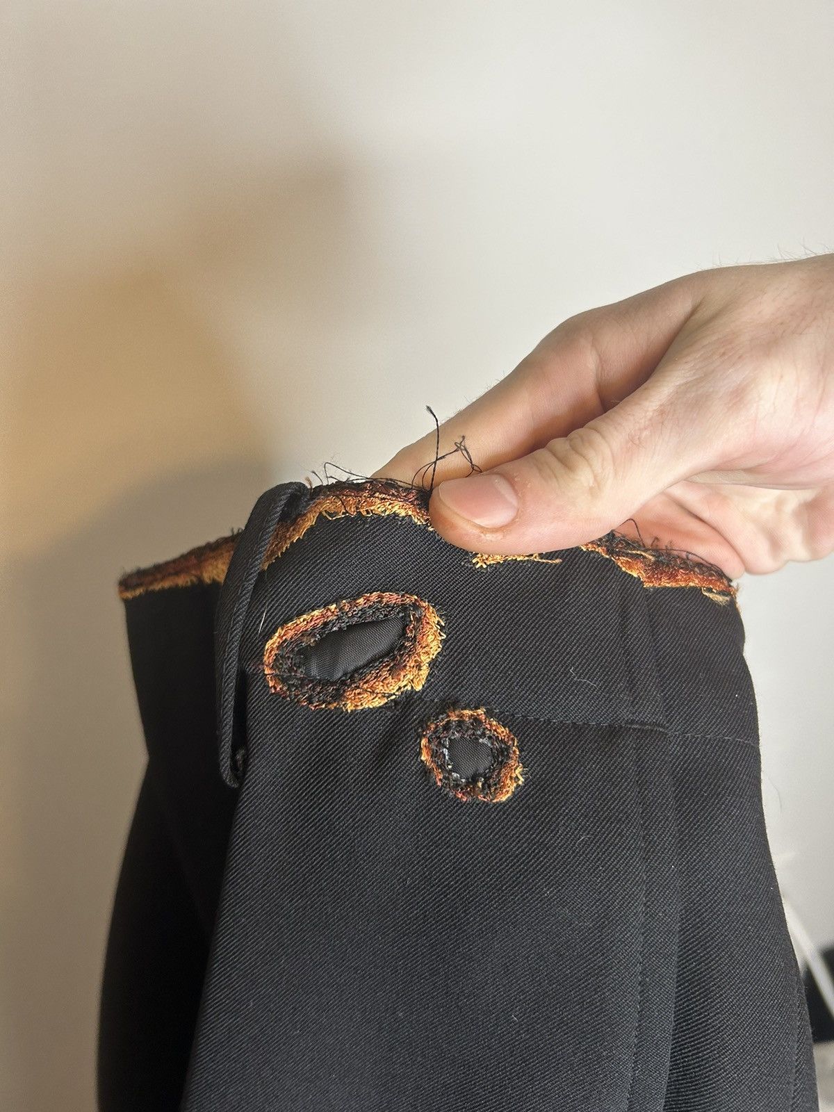 Doublet 1 of 100 burning embroidery pants GRAIL Size US 31 - 4 Thumbnail