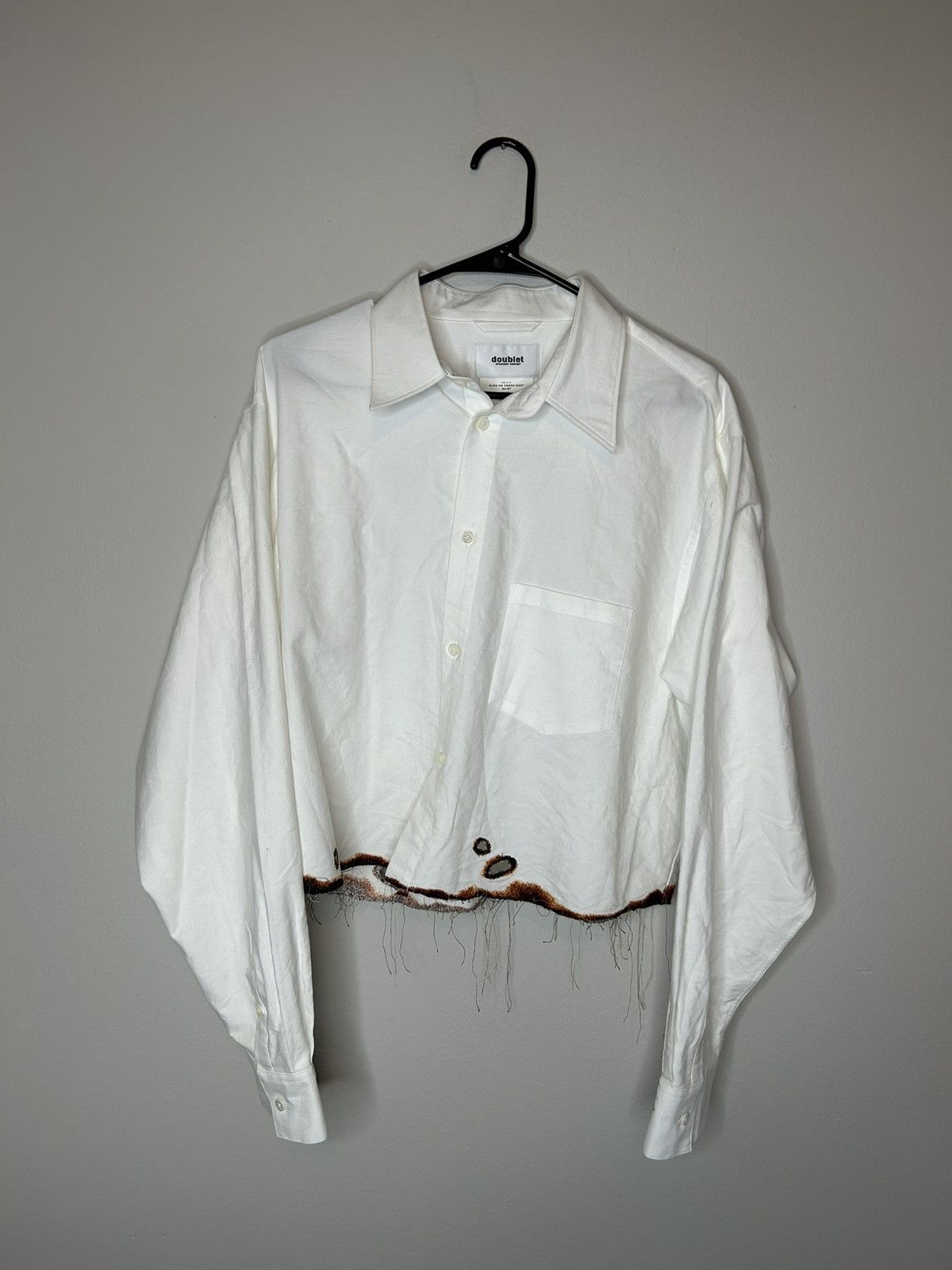 Doublet 1 of 72 burning embroidery shirt GRAIL | Grailed