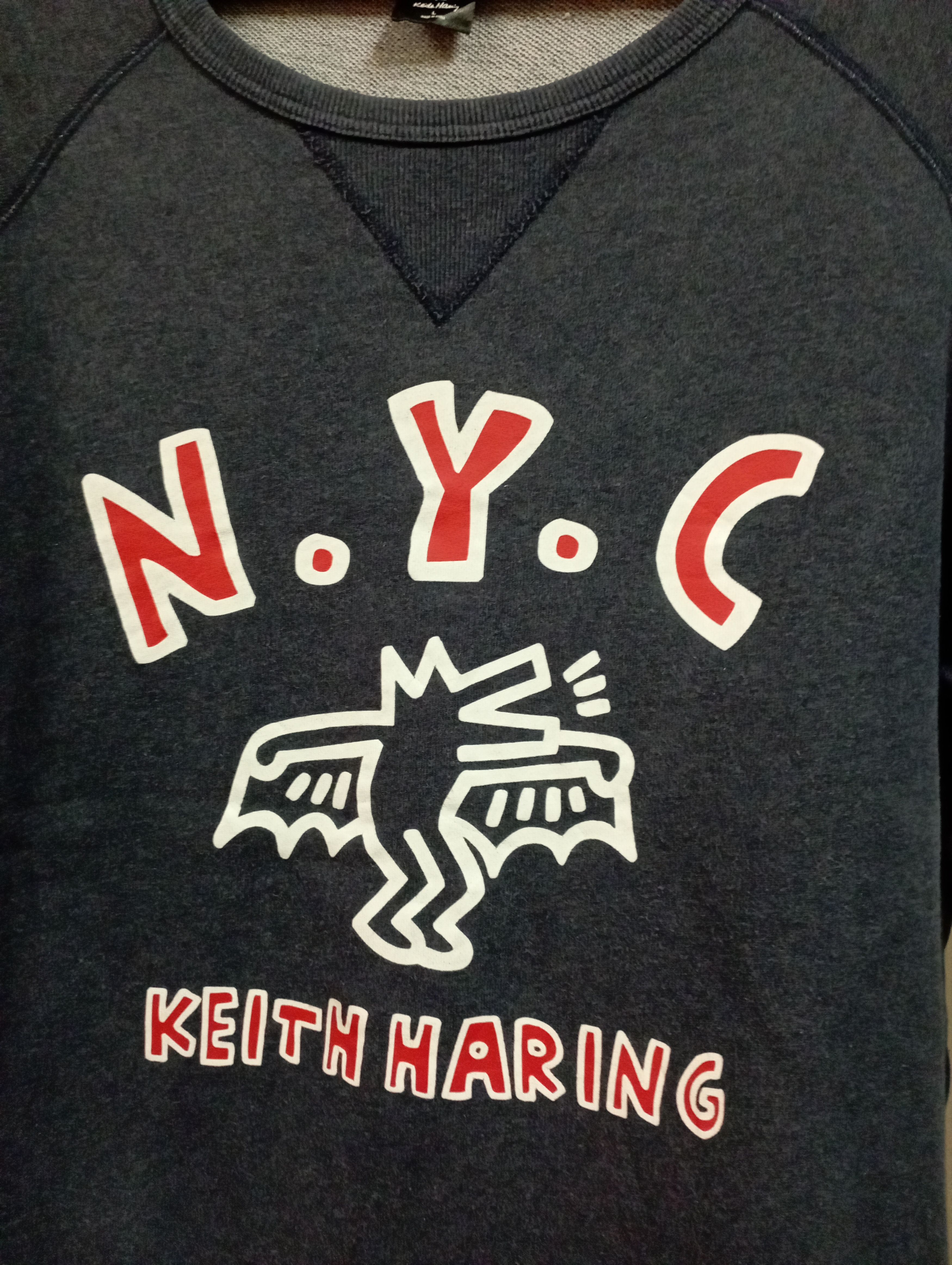 Keith Haring Vintage Keith Haring + Uniqlo SweetShirt Size US L / EU 52-54 / 3 - 5 Thumbnail