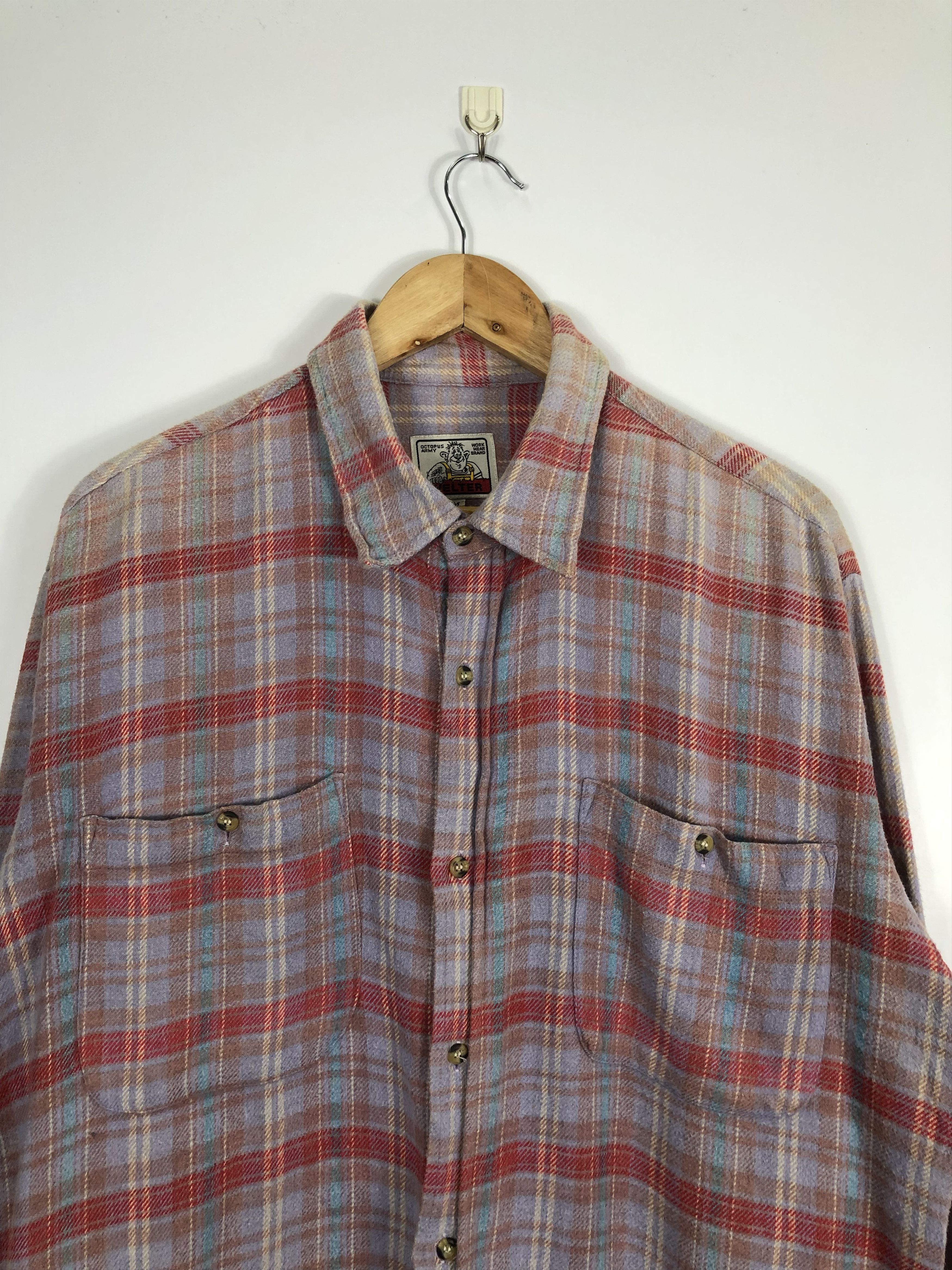 Japanese Brand × Vintage Vintage Welter Shadow Plaid Tartan Flannel Size US L / EU 52-54 / 3 - 2 Thumbnail