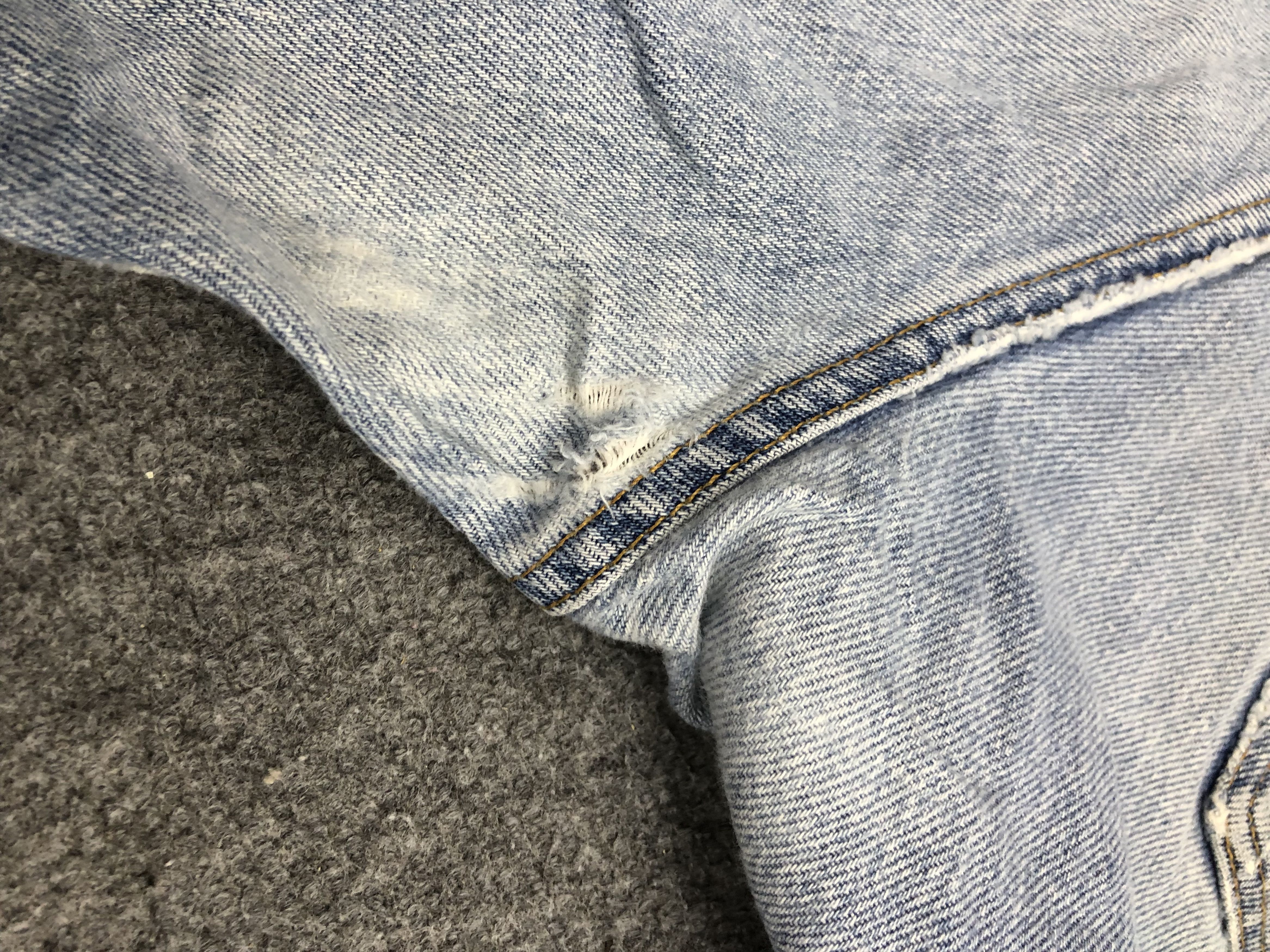 Levi's × Vintage Vintage 80s Distressed Levis 505 Faded Blue Jeans Size US 32 / EU 48 - 12 Thumbnail