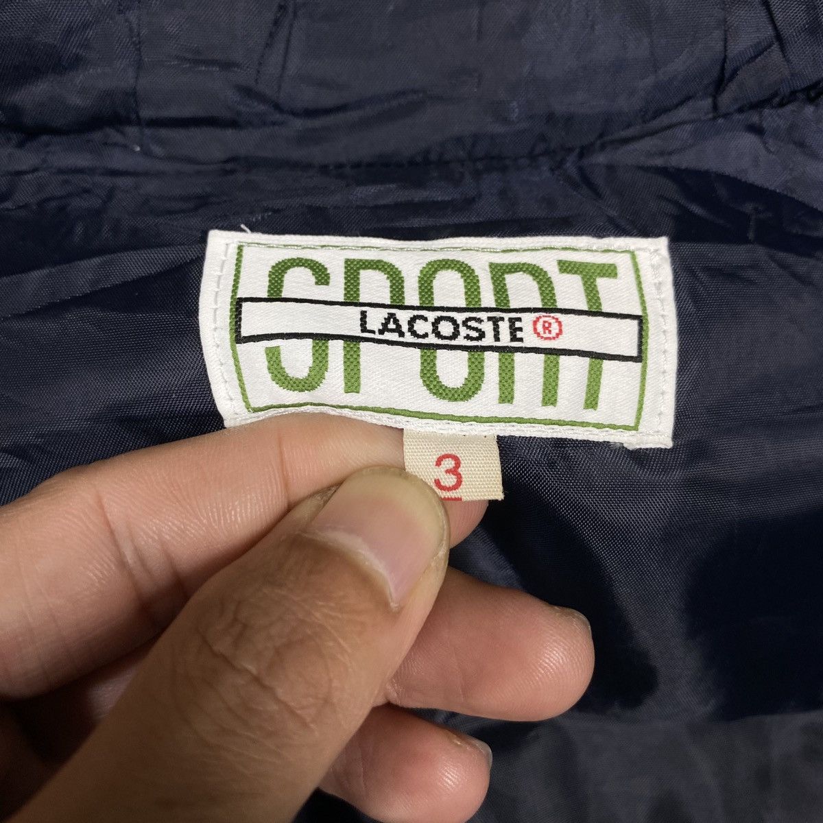 Lacoste × Vintage VINTAGE LACOSTE SPORT BIG LOGO HOODIE PARKAS JACKET Size US L / EU 52-54 / 3 - 9 Thumbnail