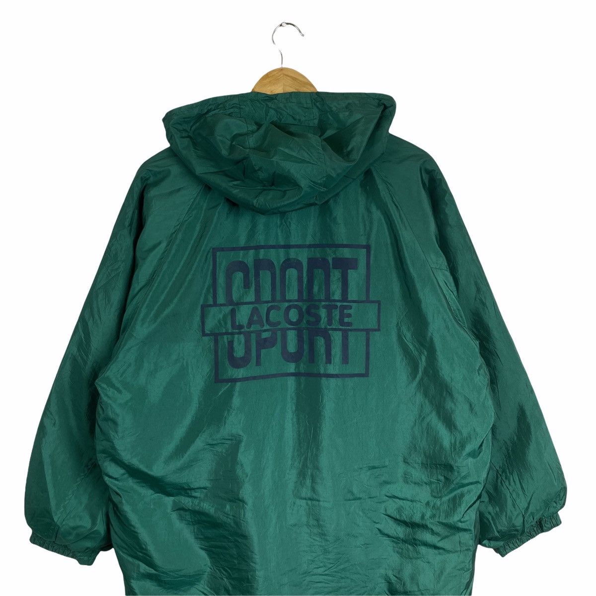 Lacoste × Vintage VINTAGE LACOSTE SPORT BIG LOGO HOODIE PARKAS JACKET Size US L / EU 52-54 / 3 - 5 Thumbnail