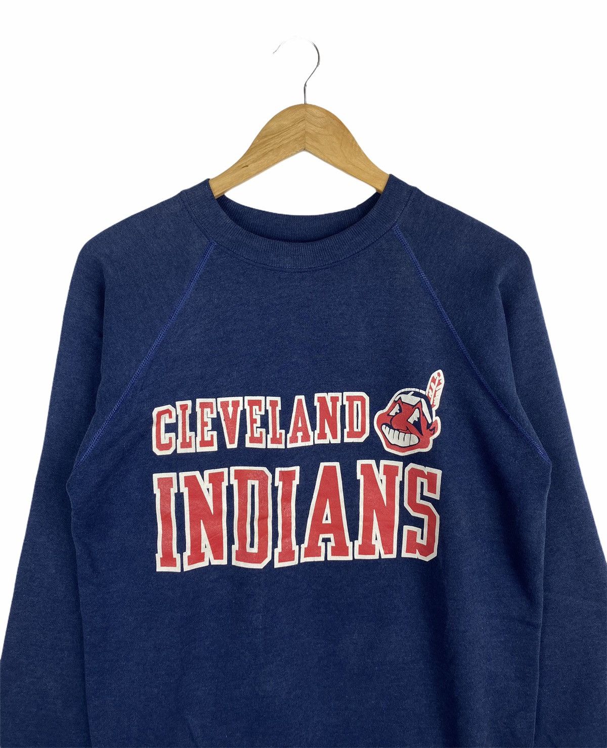 MLB × Vintage VINTAGE CLEVERLAND INDIANS BASEBALL TEAM MLB SWEATSHIRT Size US S / EU 44-46 / 1 - 3 Thumbnail