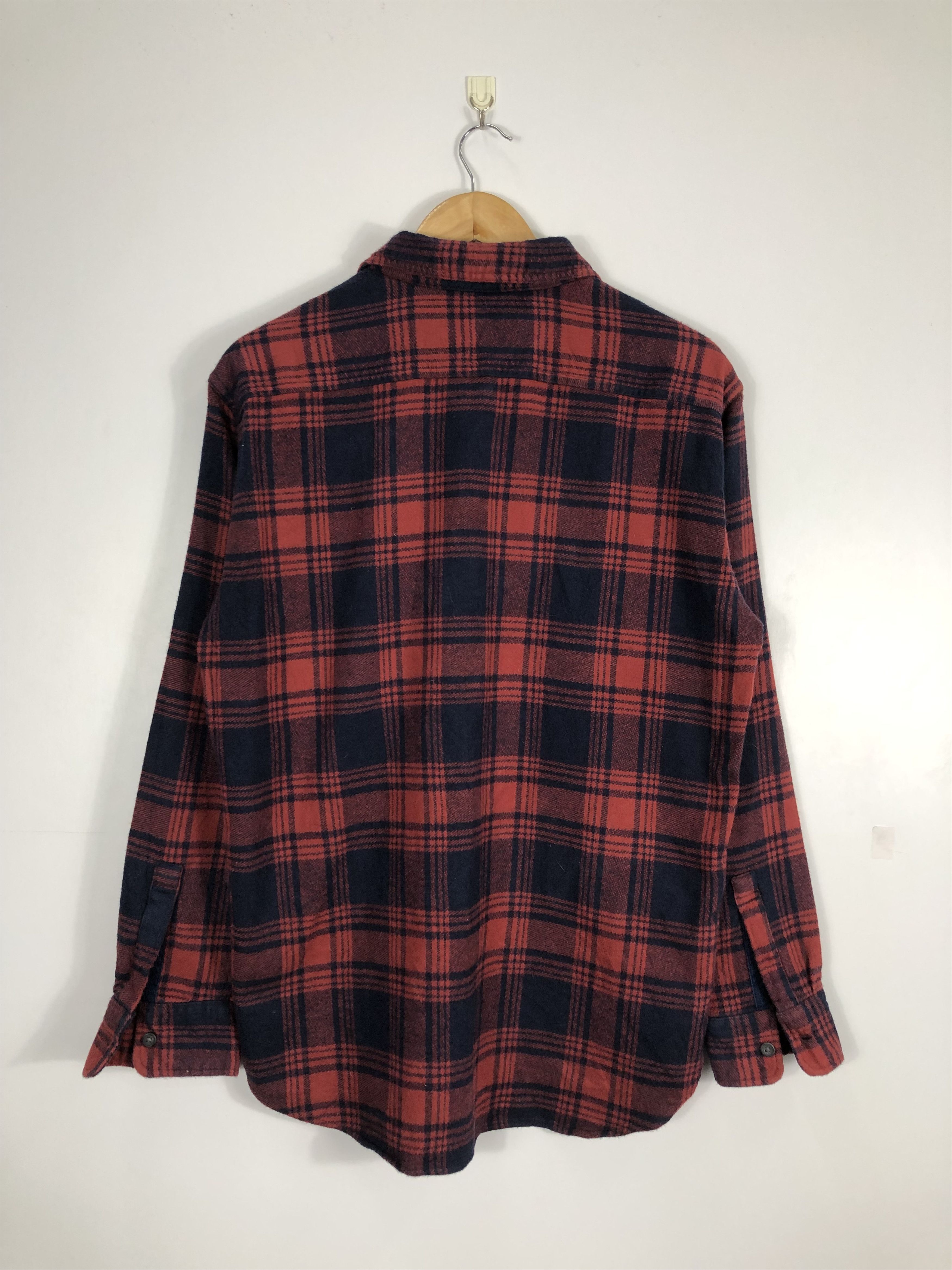 Uniqlo × Vintage Vintage Uniqlo Shadow Plaid Flannel Size US L / EU 52-54 / 3 - 4 Thumbnail