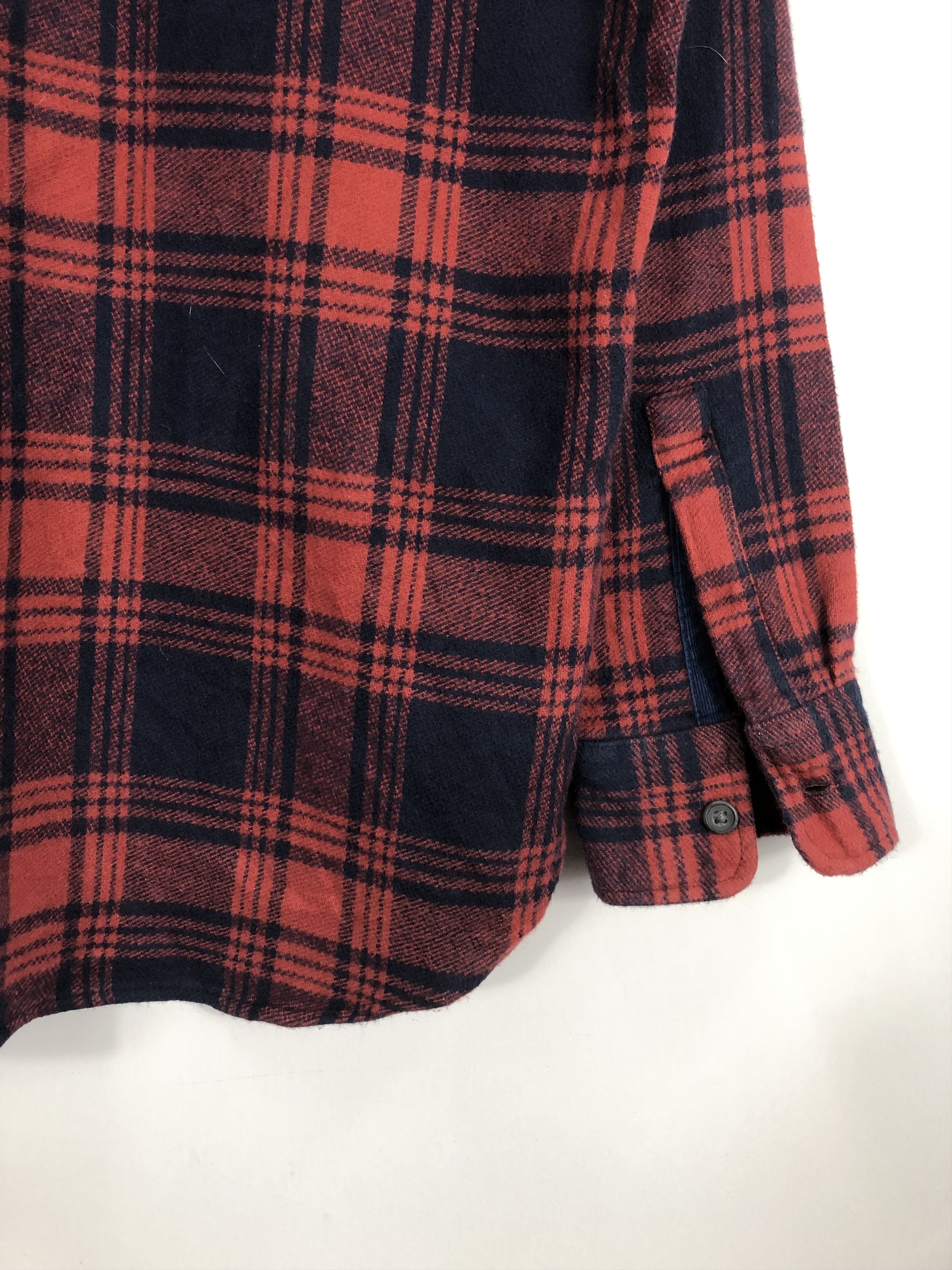 Uniqlo × Vintage Vintage Uniqlo Shadow Plaid Flannel Size US L / EU 52-54 / 3 - 9 Thumbnail