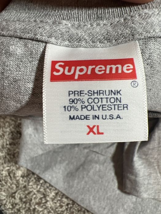 Supreme dragon tee heather hot sale grey