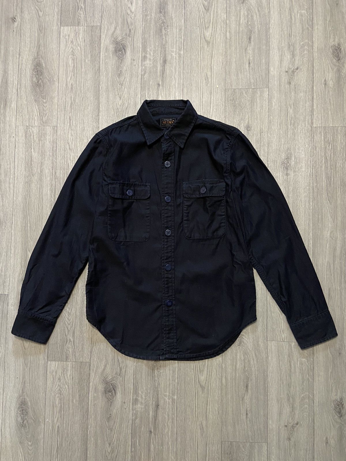Beams Plus Beams Plus Black Overshirt Size US S / EU 44-46 / 1 - 1 Thumbnail