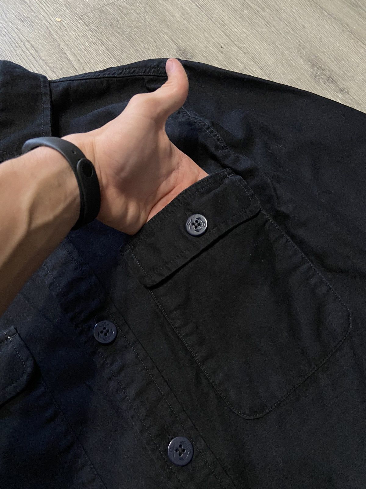 Beams Plus Beams Plus Black Overshirt Size US S / EU 44-46 / 1 - 3 Thumbnail