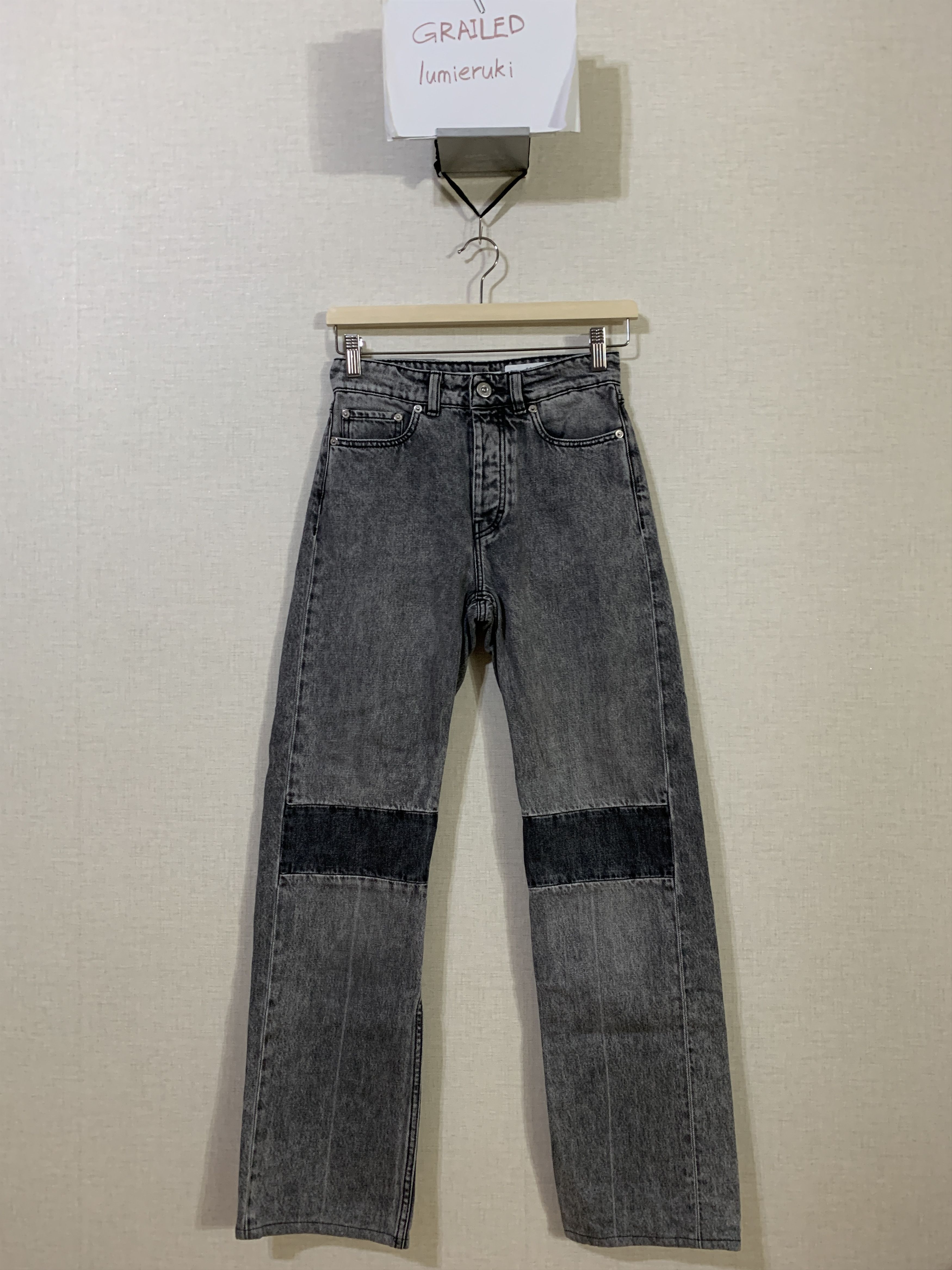 Our Legacy Black Extended Linear Cut Jeans Size 26" / US 2 / IT 38 - 2 Thumbnail
