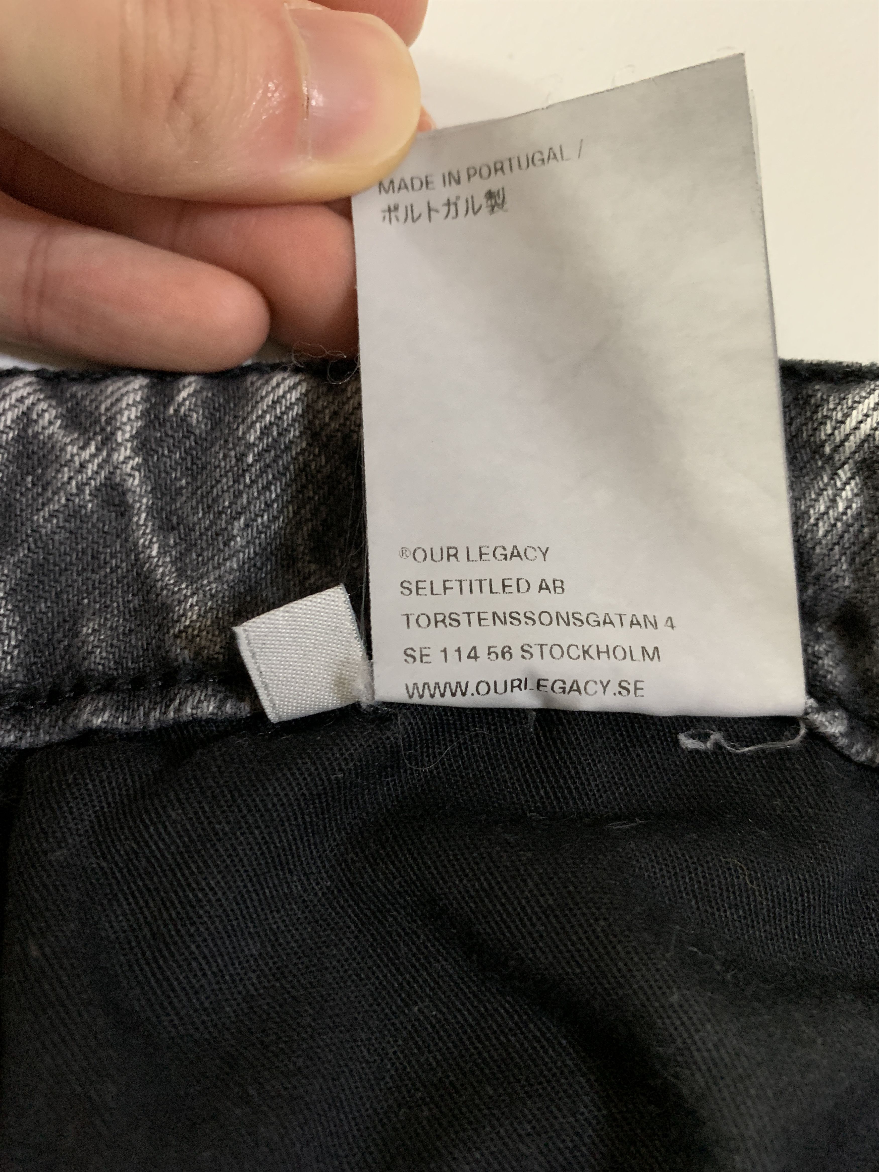 Our Legacy Black Extended Linear Cut Jeans Size 26" / US 2 / IT 38 - 7 Thumbnail