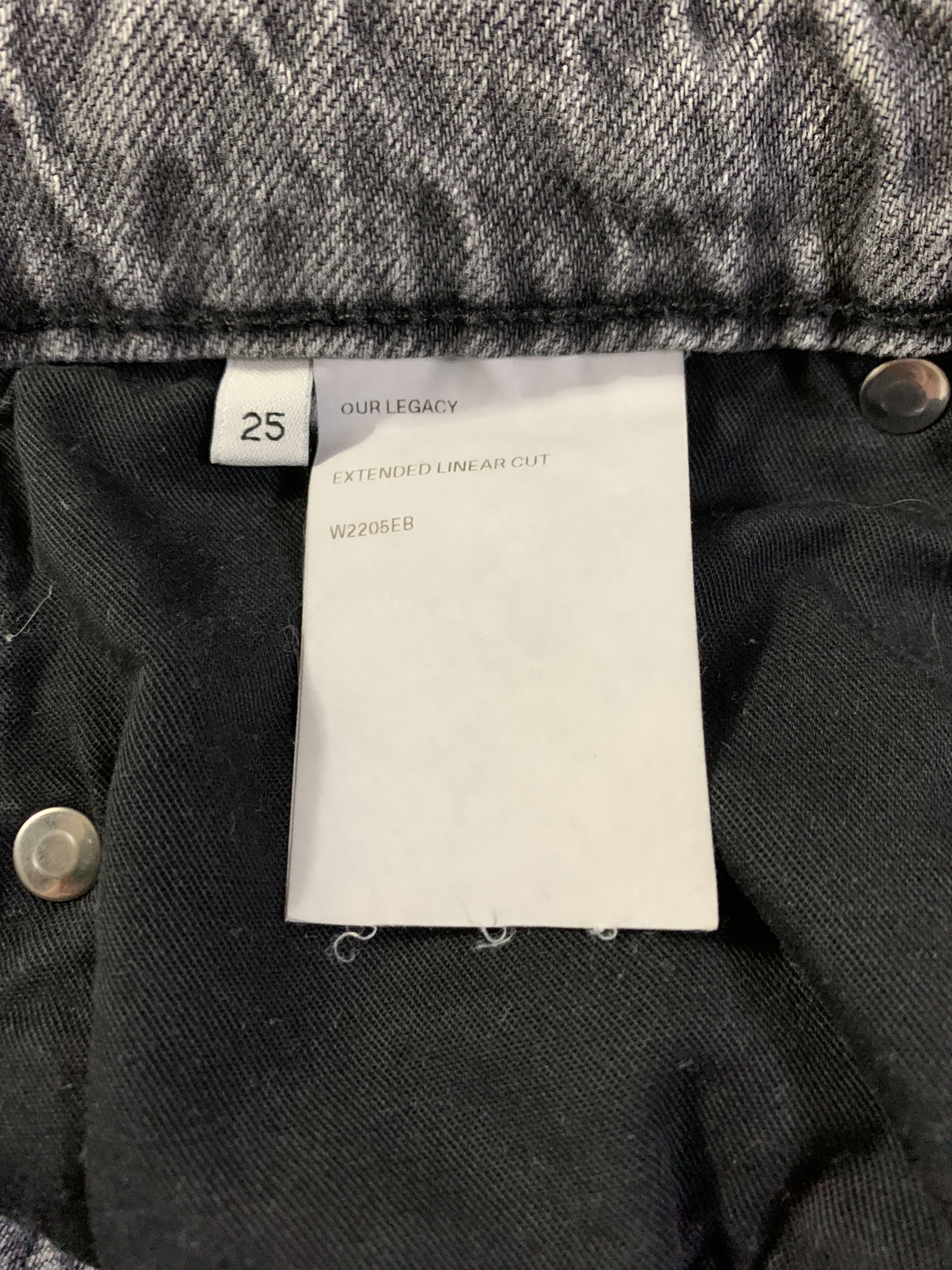 Our Legacy Black Extended Linear Cut Jeans Size 26" / US 2 / IT 38 - 6 Thumbnail