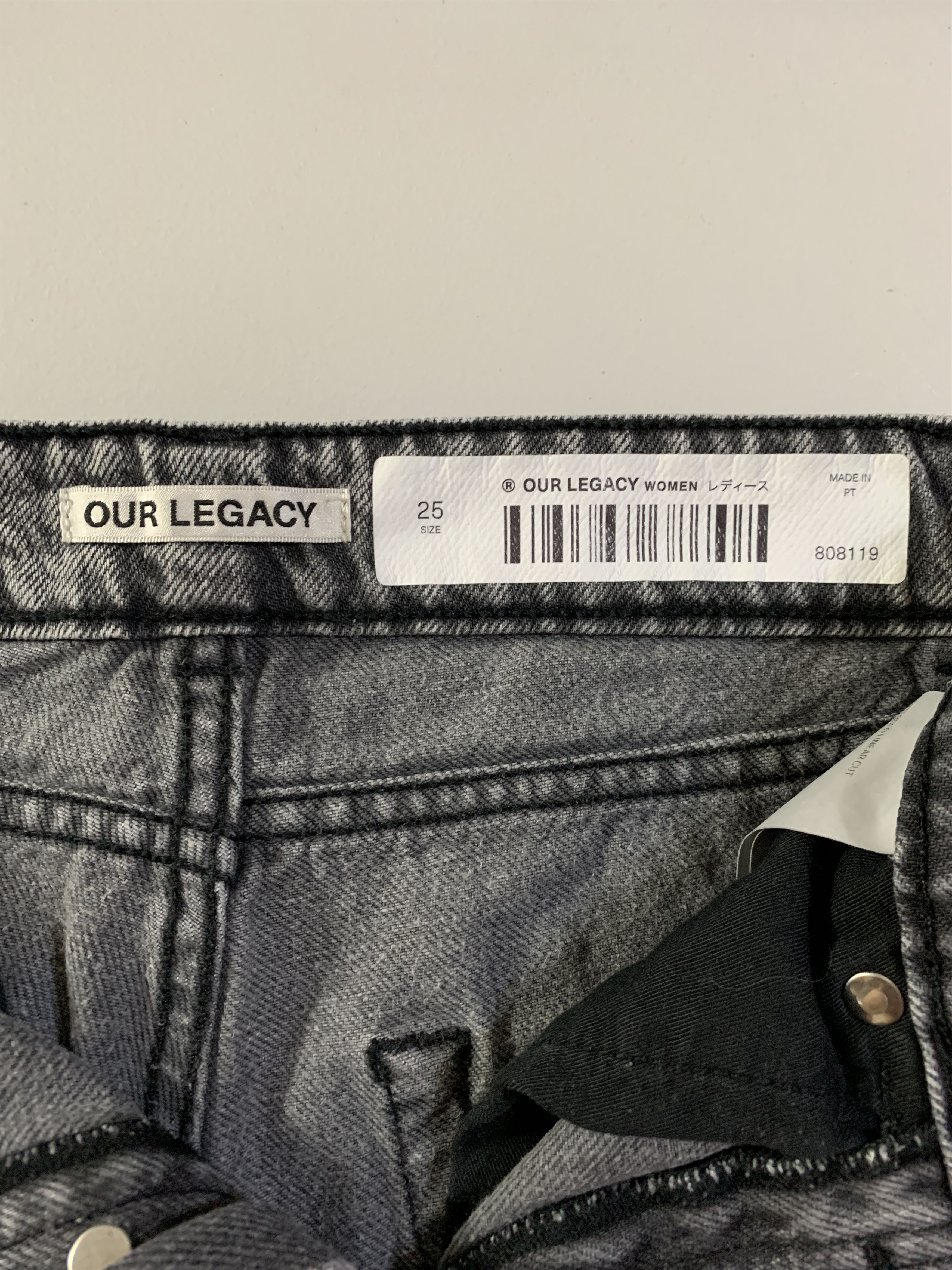 Our Legacy Black Extended Linear Cut Jeans Size 26" / US 2 / IT 38 - 5 Thumbnail