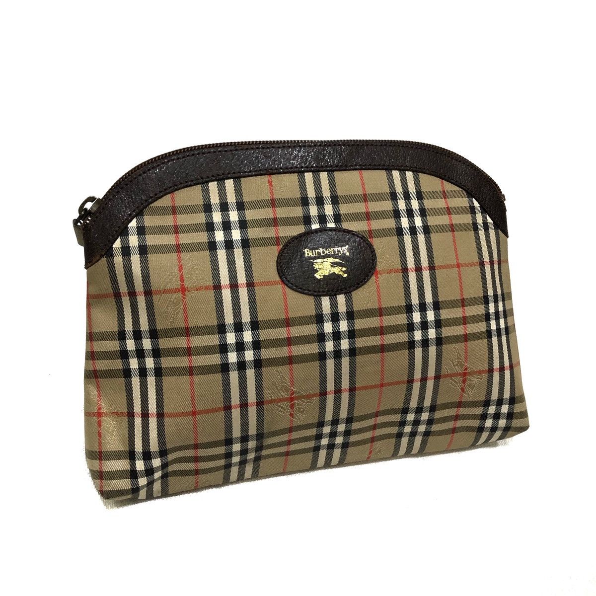 Burberry Vintage 90s Burberrys' Classic Check Pattern Pouches Bag Size ONE SIZE - 1 Thumbnail
