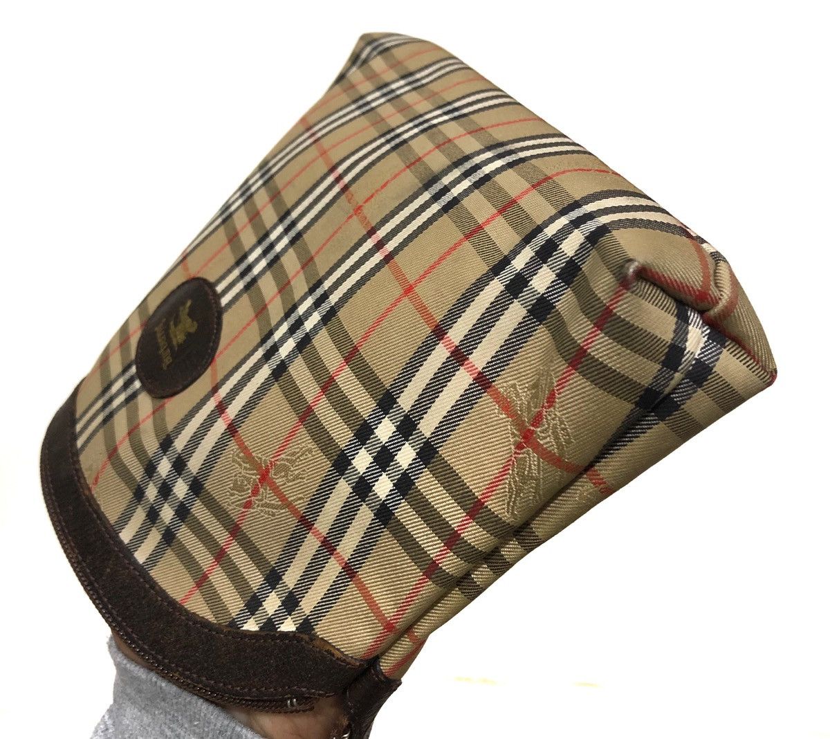 Burberry Vintage 90s Burberrys' Classic Check Pattern Pouches Bag Size ONE SIZE - 6 Thumbnail