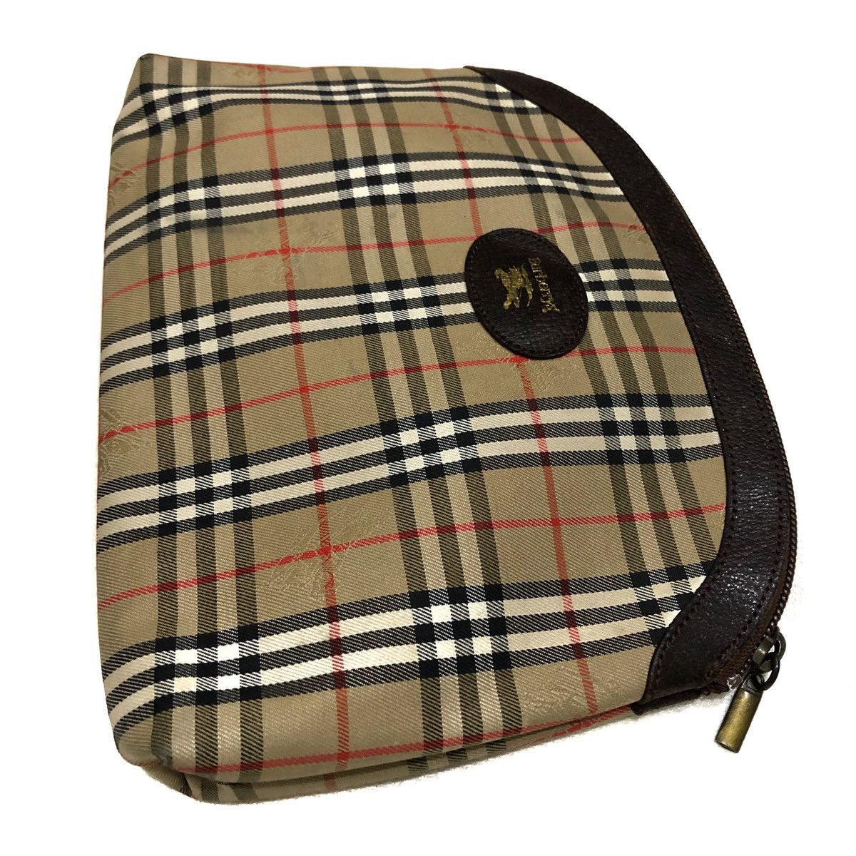 Burberry Vintage 90s Burberrys' Classic Check Pattern Pouches Bag Size ONE SIZE - 8 Thumbnail