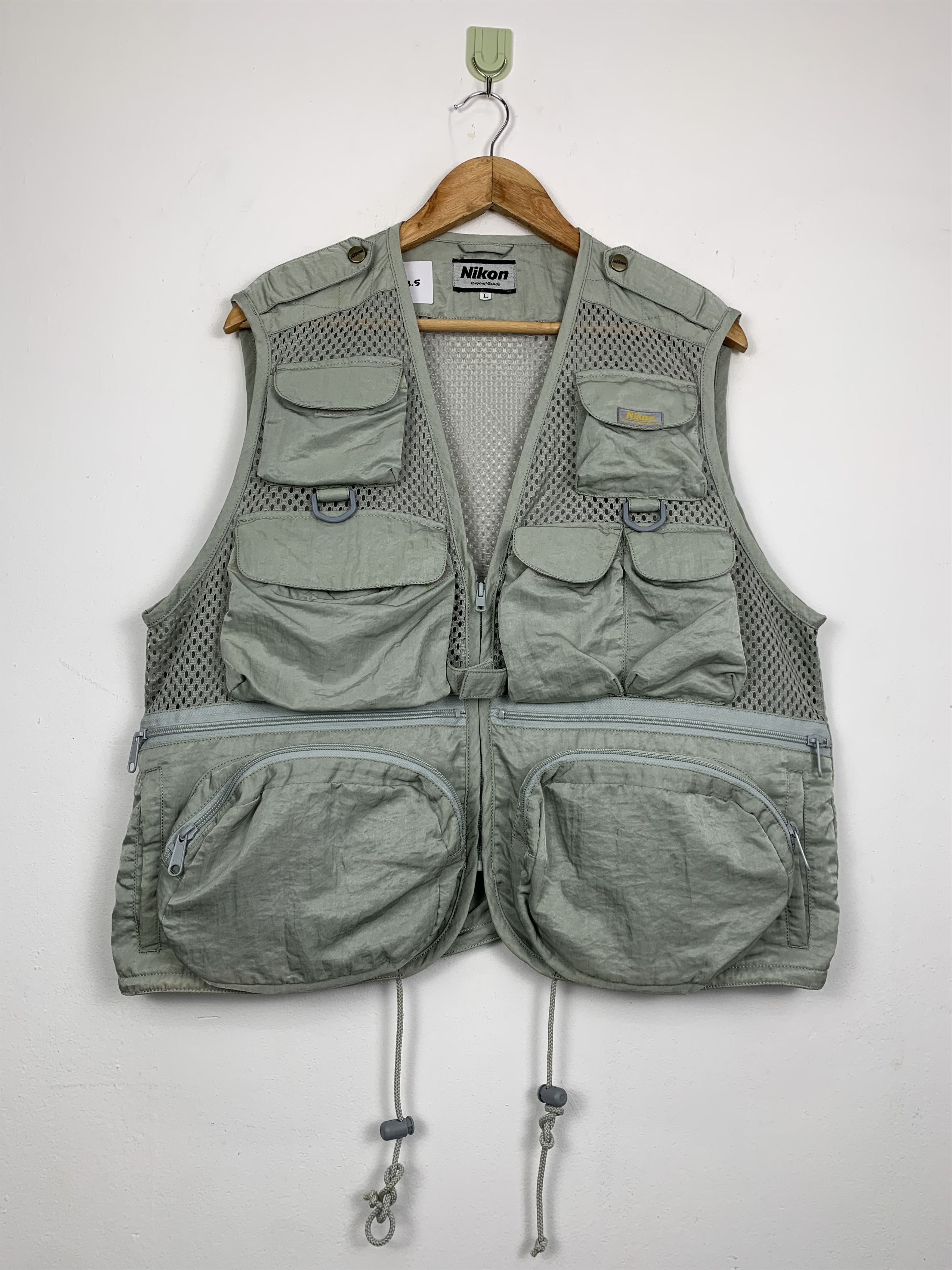 image of Nikon Multipocket Vest in Grey, Men's (Size Large)