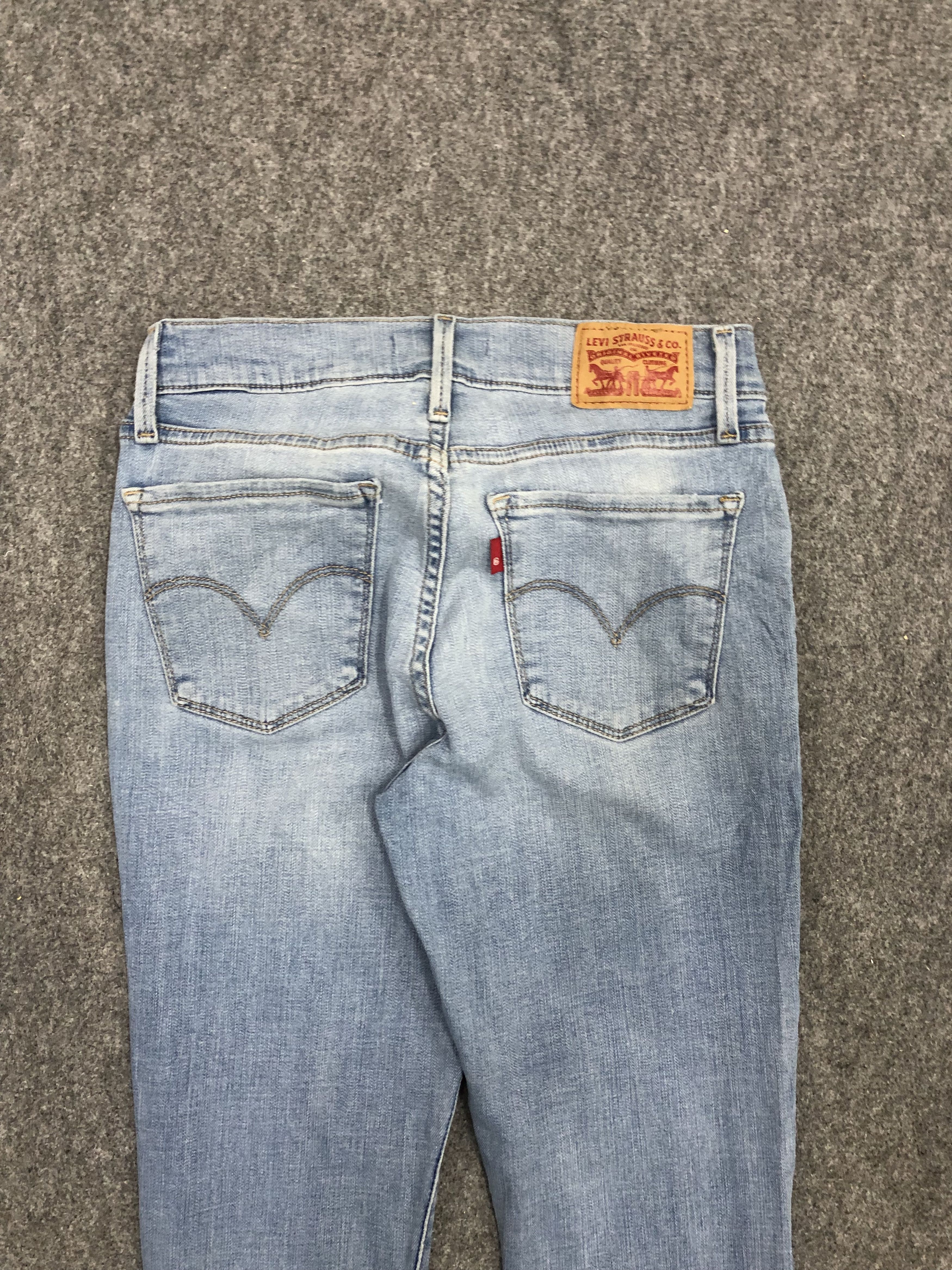Levi's Vintage 710 Faded Blue Skinny Jeans DP1225 Size US 27 - 4 Thumbnail