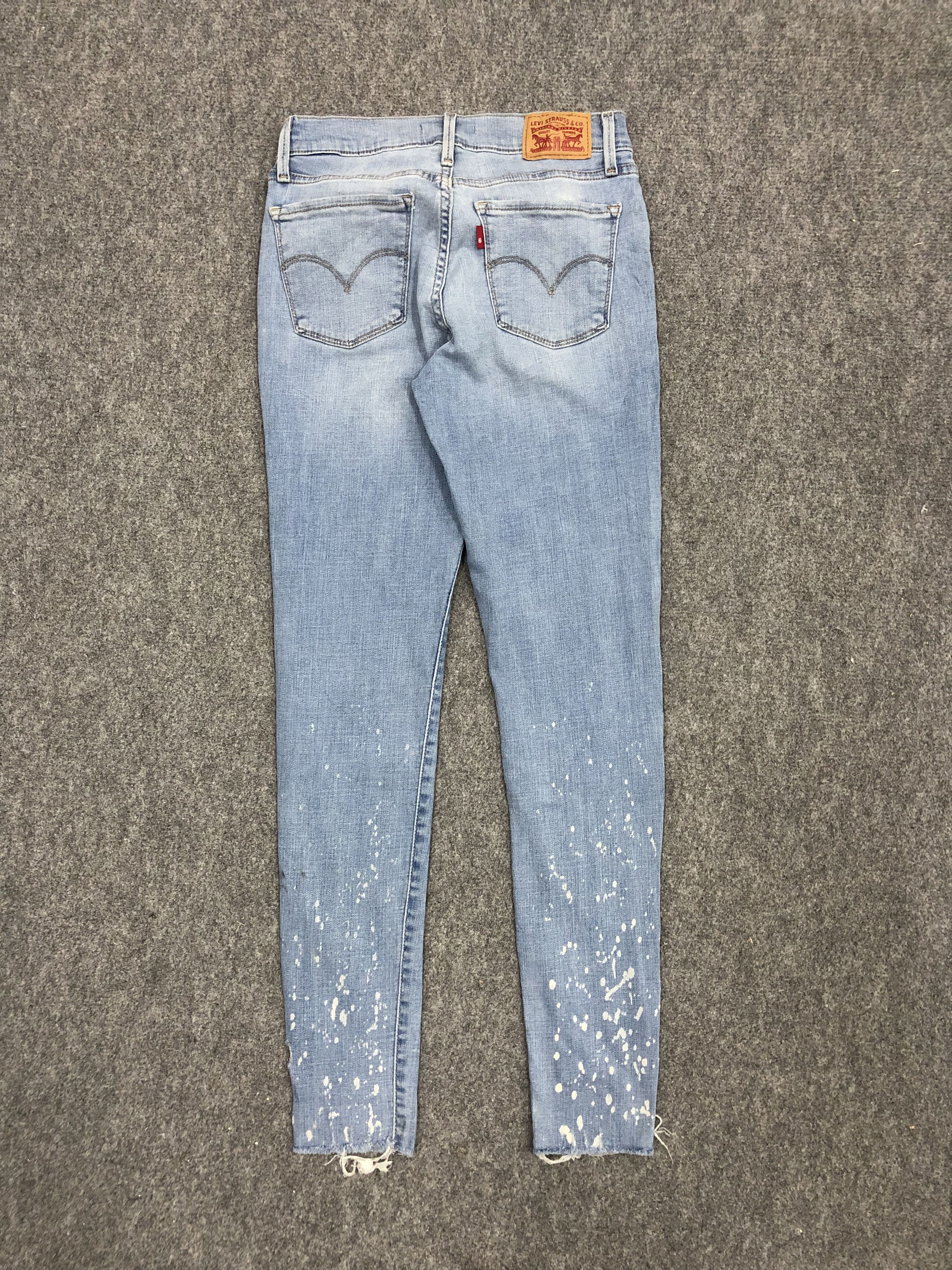 Levi's Vintage 710 Faded Blue Skinny Jeans DP1225 Size US 27 - 3 Thumbnail