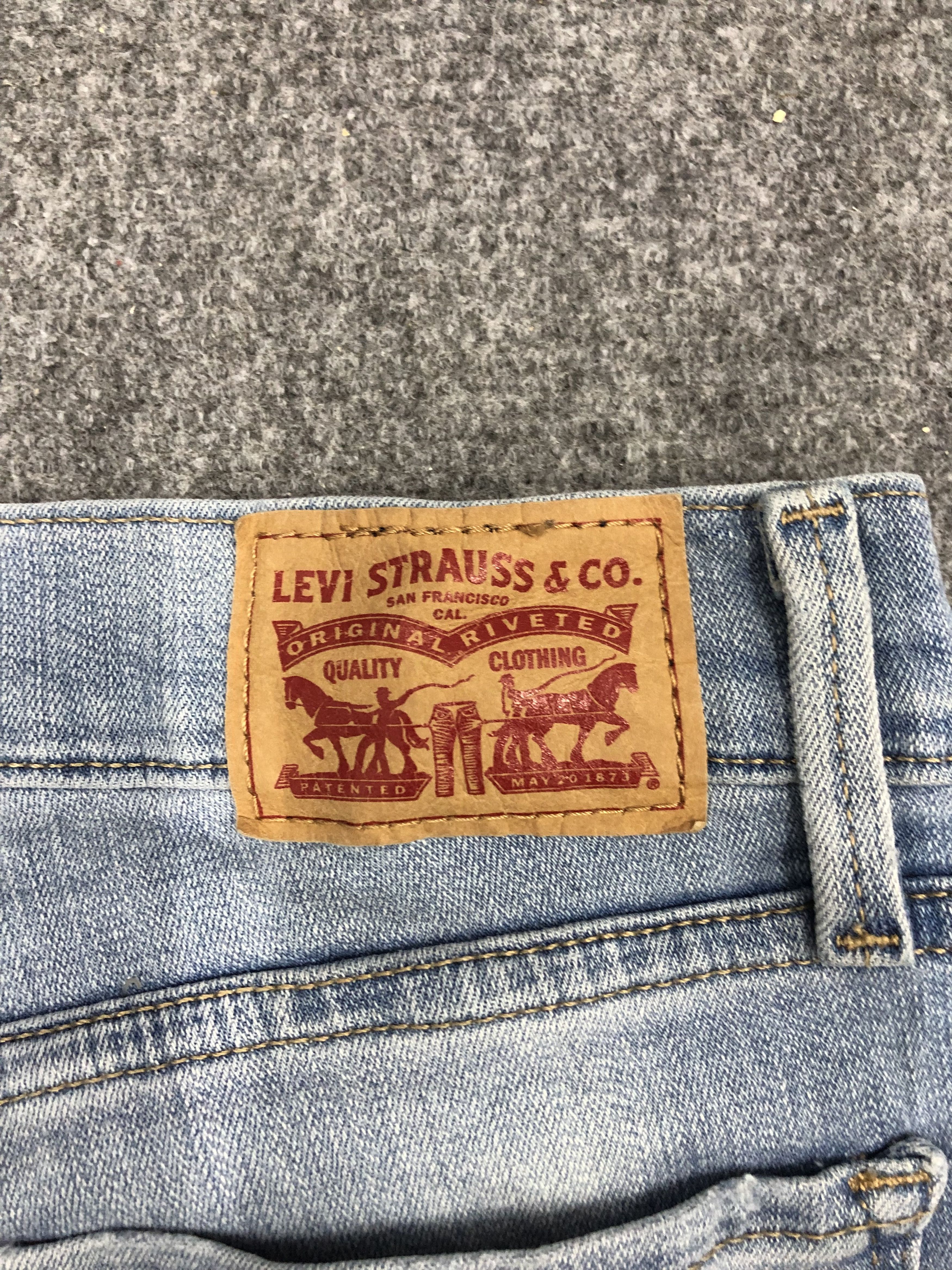 Levi's Vintage 710 Faded Blue Skinny Jeans DP1225 Size US 27 - 5 Thumbnail
