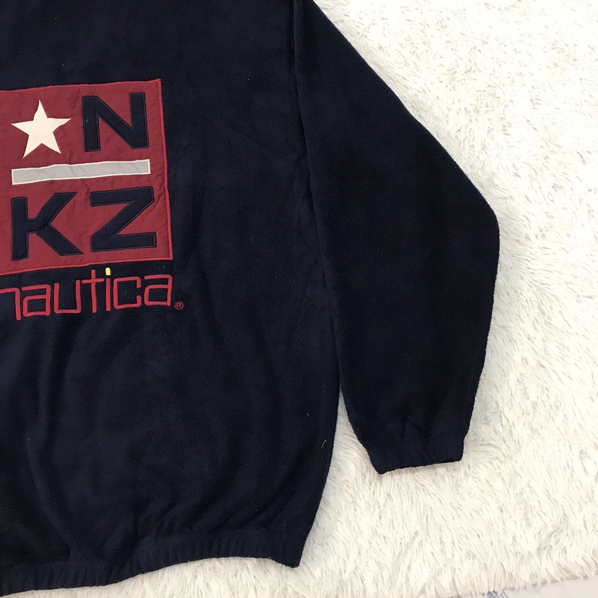 Nautica Big Logo Nautica Sweater Fleece Wide Hoodie Size US L / EU 52-54 / 3 - 11 Thumbnail