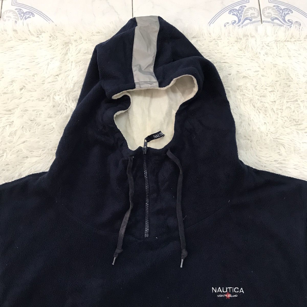 Nautica Big Logo Nautica Sweater Fleece Wide Hoodie Size US L / EU 52-54 / 3 - 7 Thumbnail