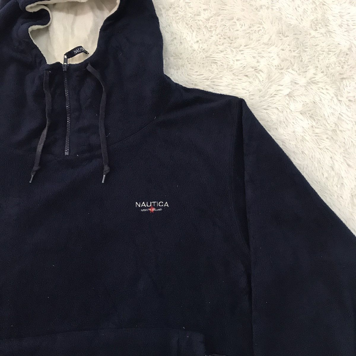 Nautica Big Logo Nautica Sweater Fleece Wide Hoodie Size US L / EU 52-54 / 3 - 4 Thumbnail