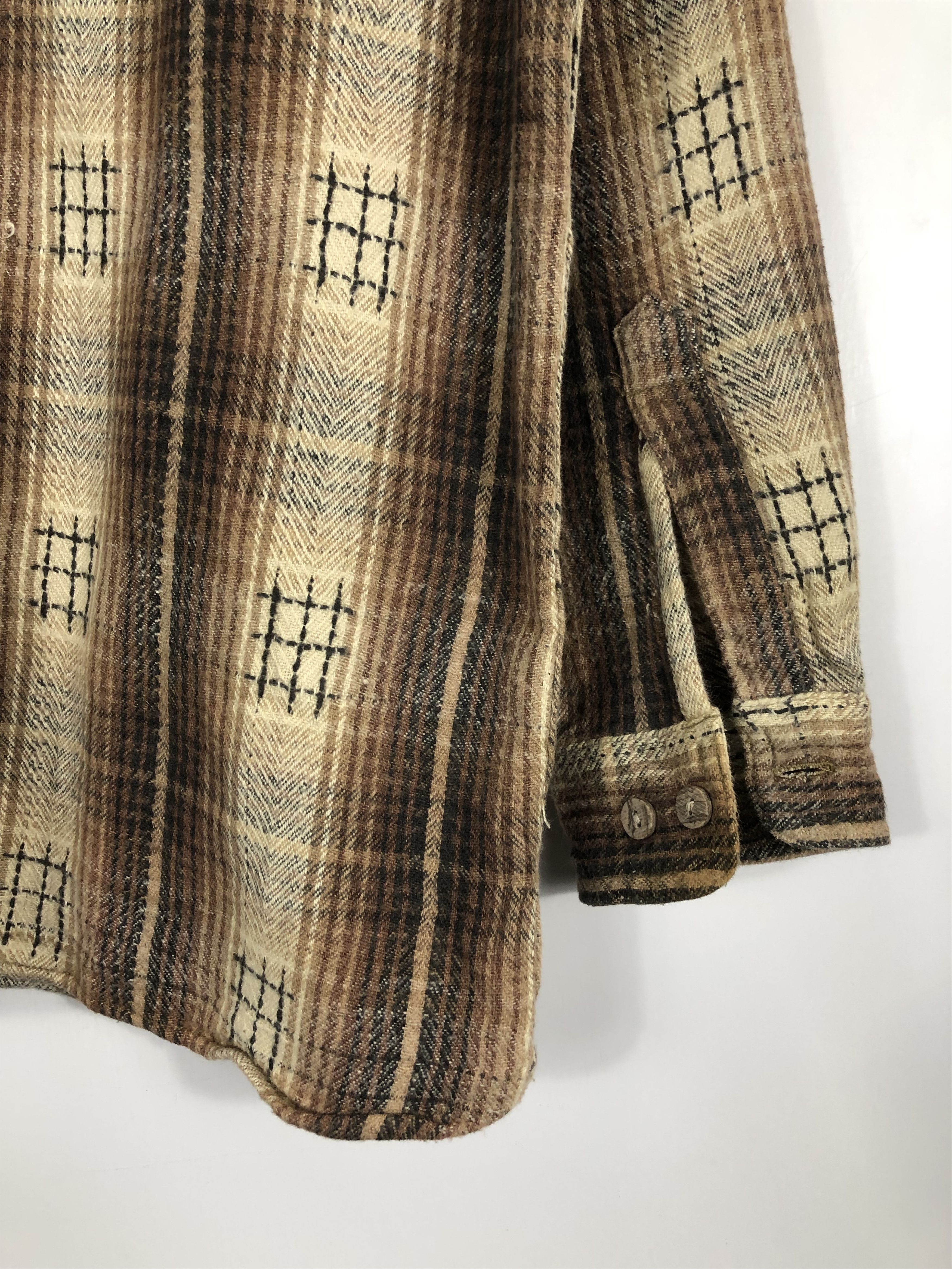 Japanese Brand × Vintage Vintage Japanese Brand Shadowplaid Flannel Size US L / EU 52-54 / 3 - 10 Thumbnail