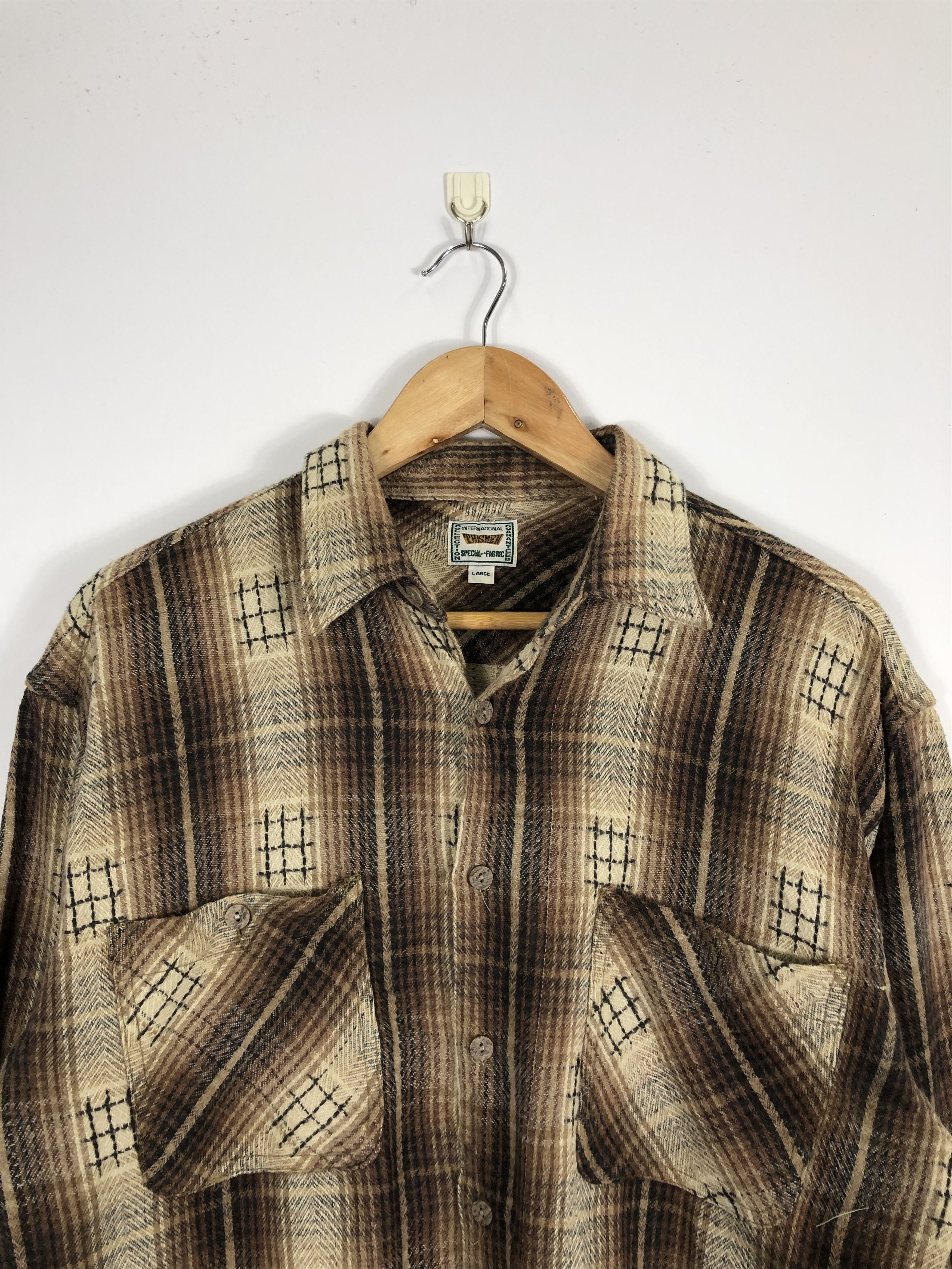 Japanese Brand × Vintage Vintage Japanese Brand Shadowplaid Flannel Size US L / EU 52-54 / 3 - 2 Thumbnail