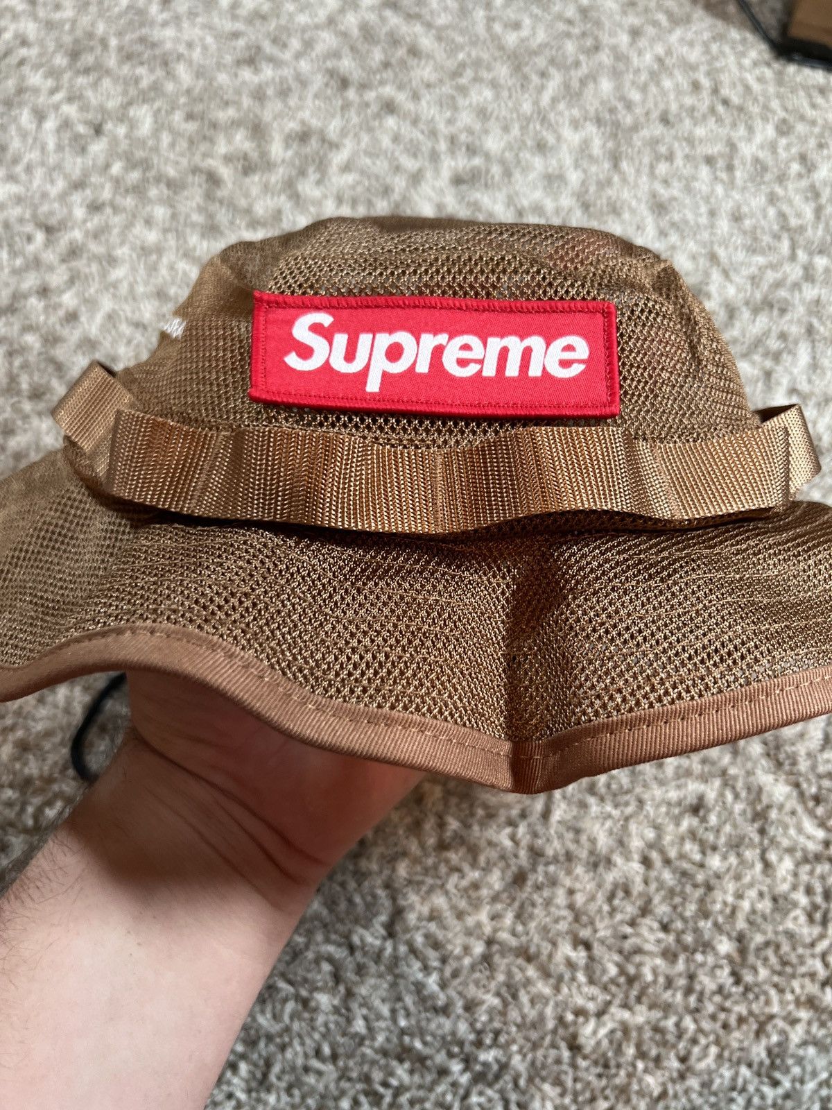 Supreme Mesh Cordura® Boonie\"Sand\" M/L Supreme Mesh Cordura Boonie (SS23) - $64