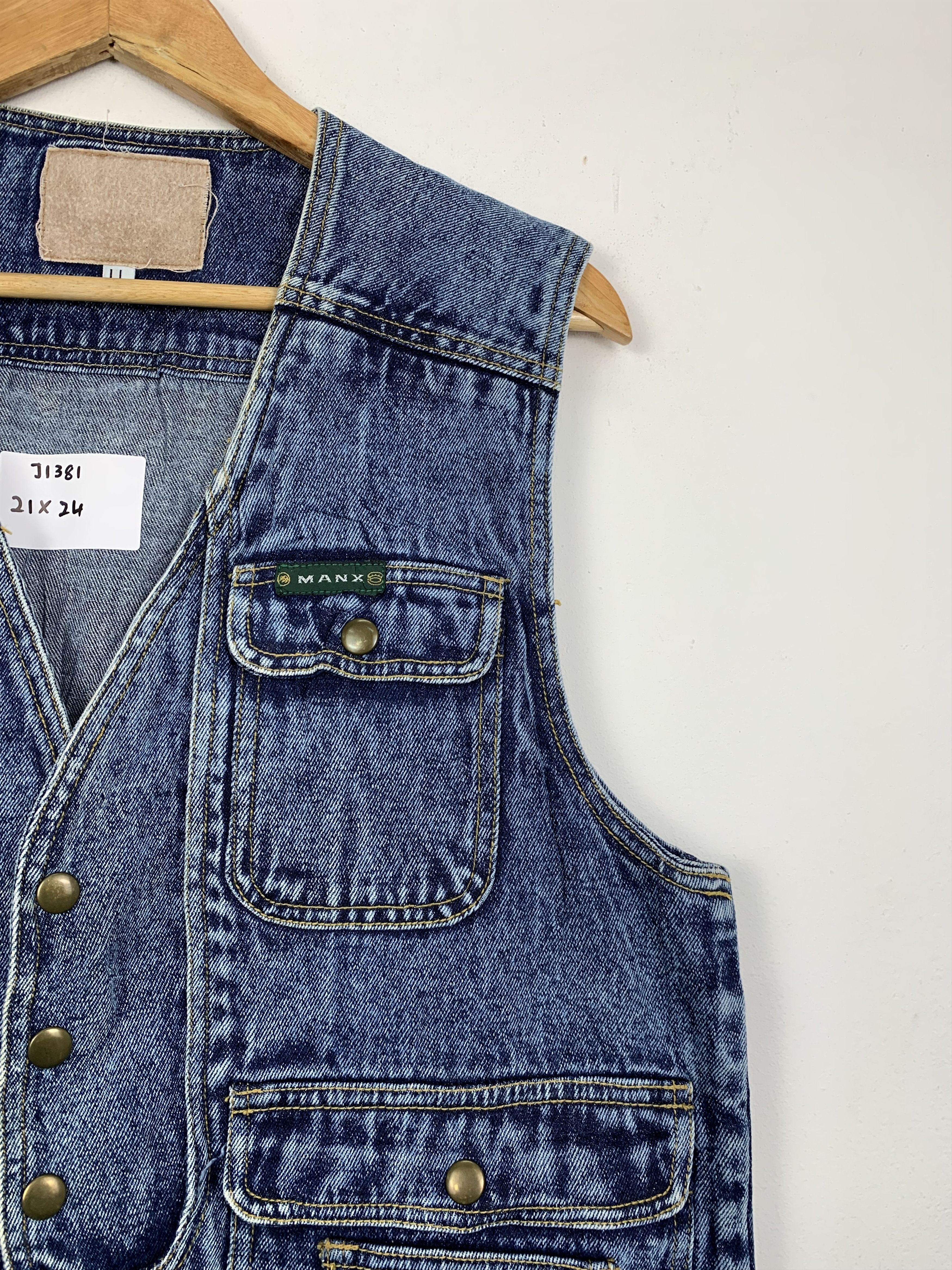 Japanese Brand × Vintage Vintage Japanese Brand Denim Vest Size US XL / EU 56 / 4 - 10 Thumbnail
