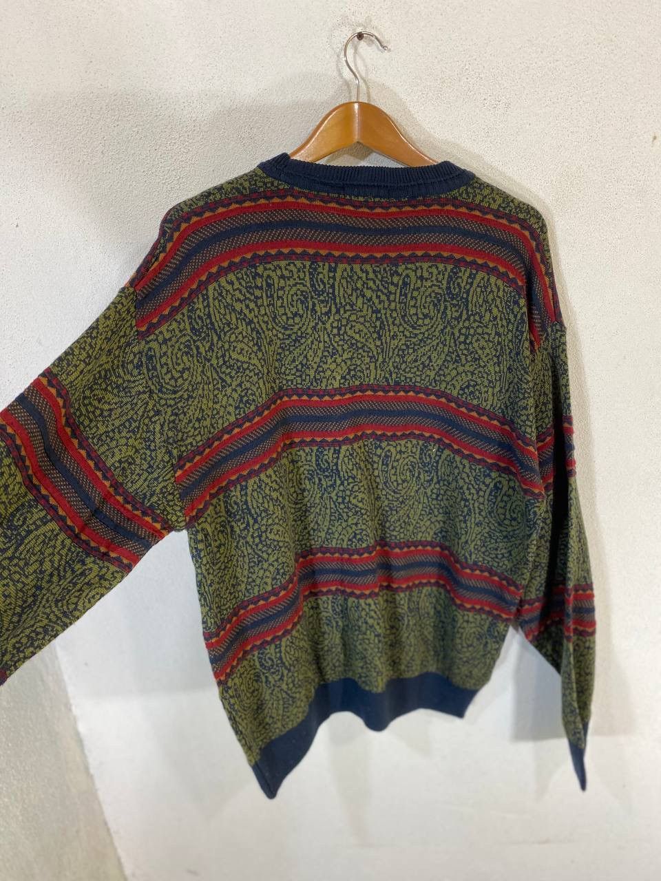 Japanese Brand Vintage Japanese Brands Knitwear Paisley Design Size US L / EU 52-54 / 3 - 3 Thumbnail