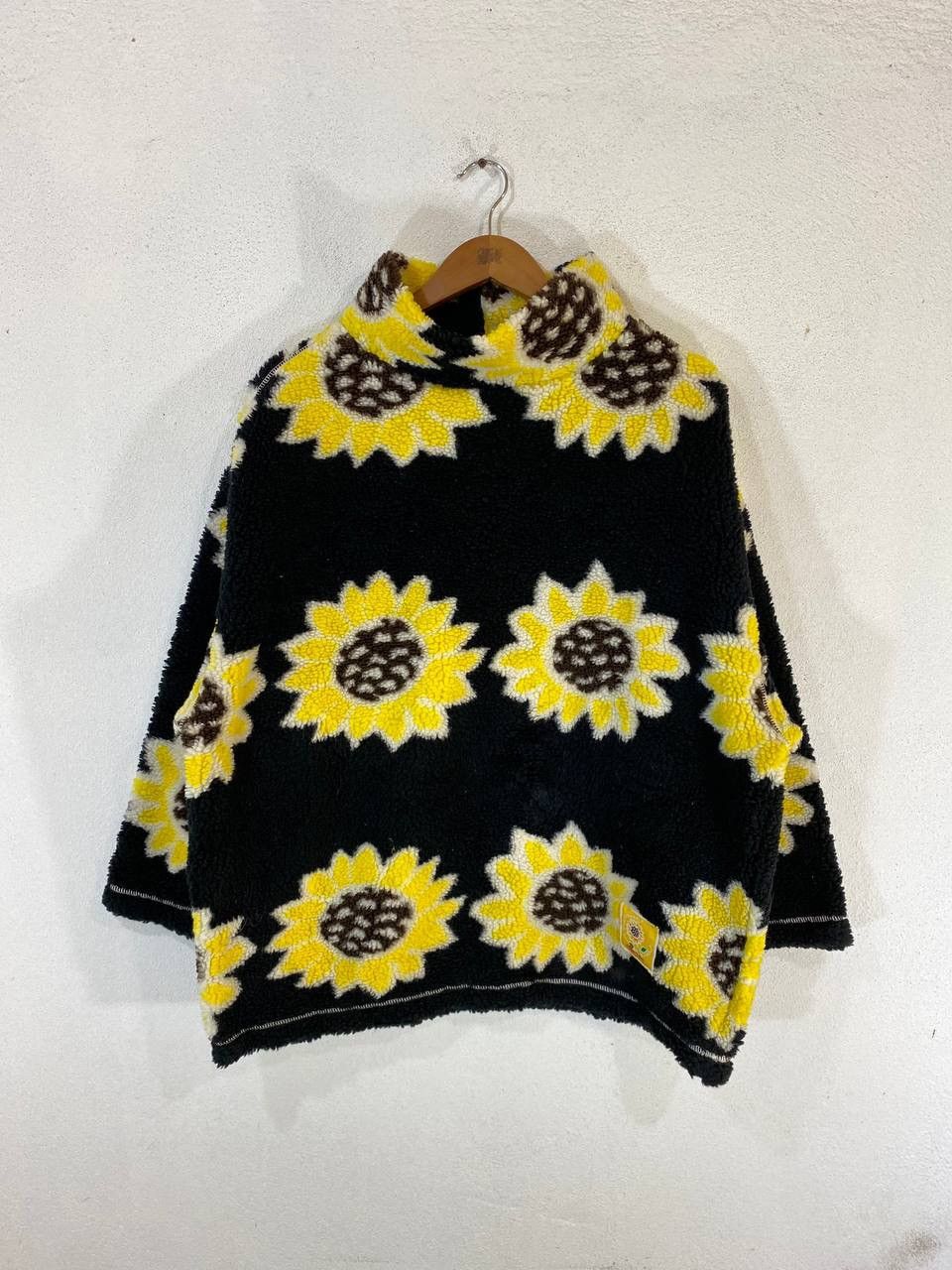 Ellesse Vintage Ellesse Sunflower Fleece Sweater Jaspo Nice Design Size US M / EU 48-50 / 2 - 1 Thumbnail