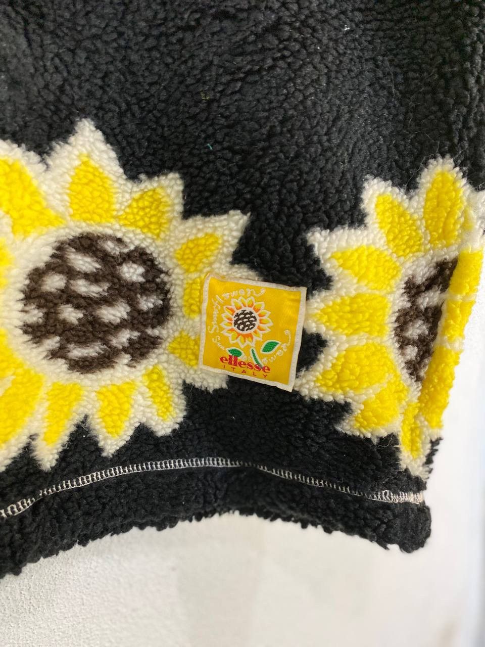 Ellesse Vintage Ellesse Sunflower Fleece Sweater Jaspo Nice Design Size US M / EU 48-50 / 2 - 6 Thumbnail