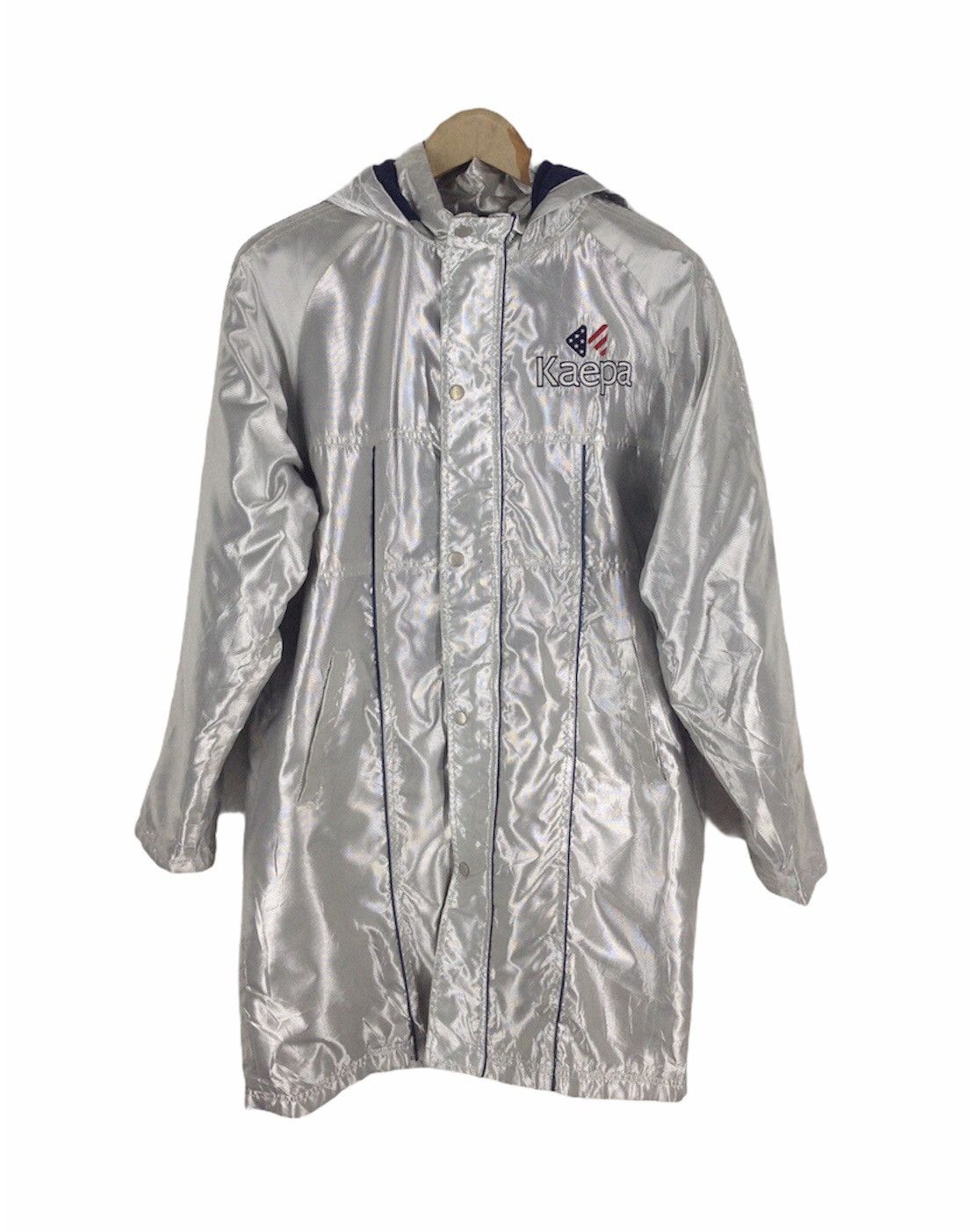 Vintage KAEPA Athletics Vintage Long Coach Jacket Big Logo Coat Size US M / EU 48-50 / 2 - 1 Thumbnail