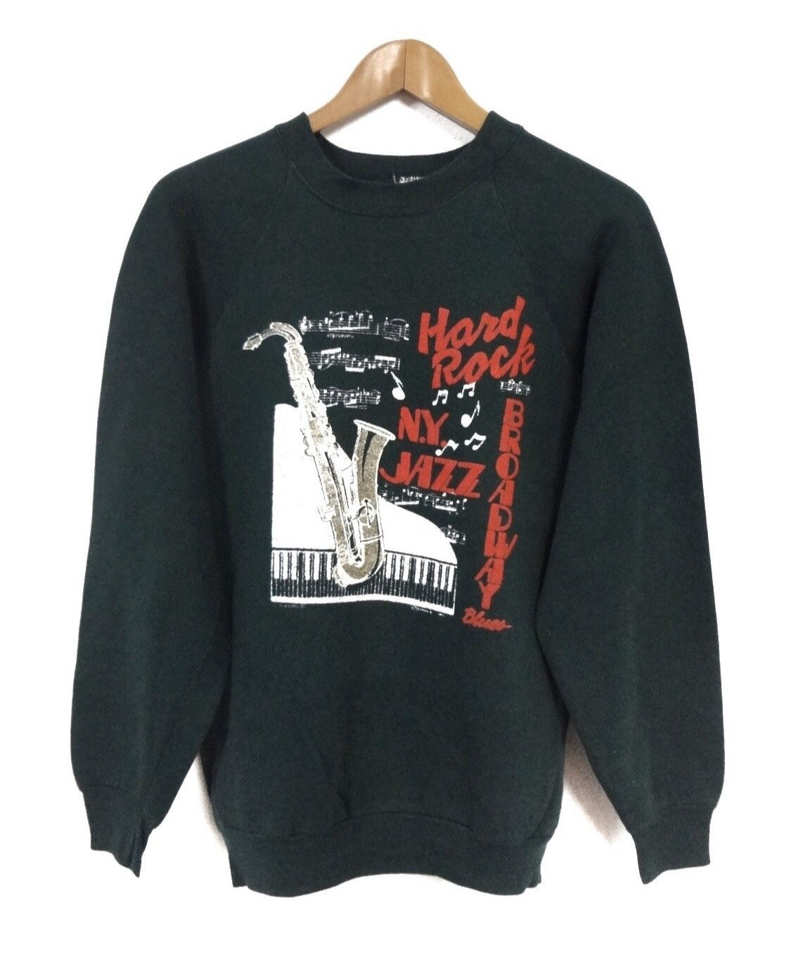 Fruit Of The Loom × Vintage Hard Rock N.Y Jazz Broadway Size US L / EU 52-54 / 3 - 1 Thumbnail
