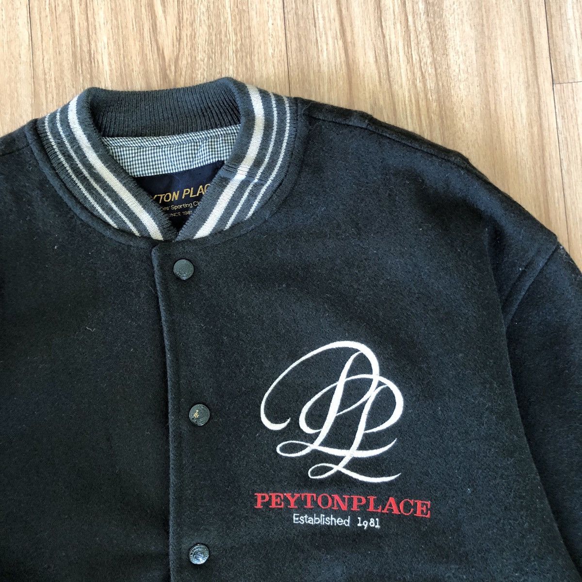 Other 🔥PEYTON PLACE EMBROIDERY WOOL VARSITY BOMBER JACKET Size M / US 6-8 / IT 42-44 - 7 Thumbnail