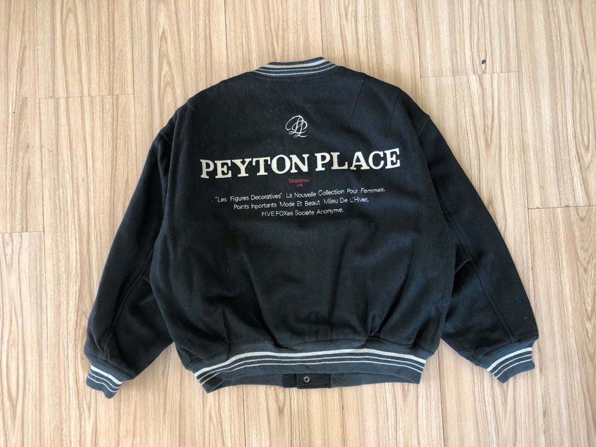 Other 🔥PEYTON PLACE EMBROIDERY WOOL VARSITY BOMBER JACKET Size M / US 6-8 / IT 42-44 - 1 Thumbnail