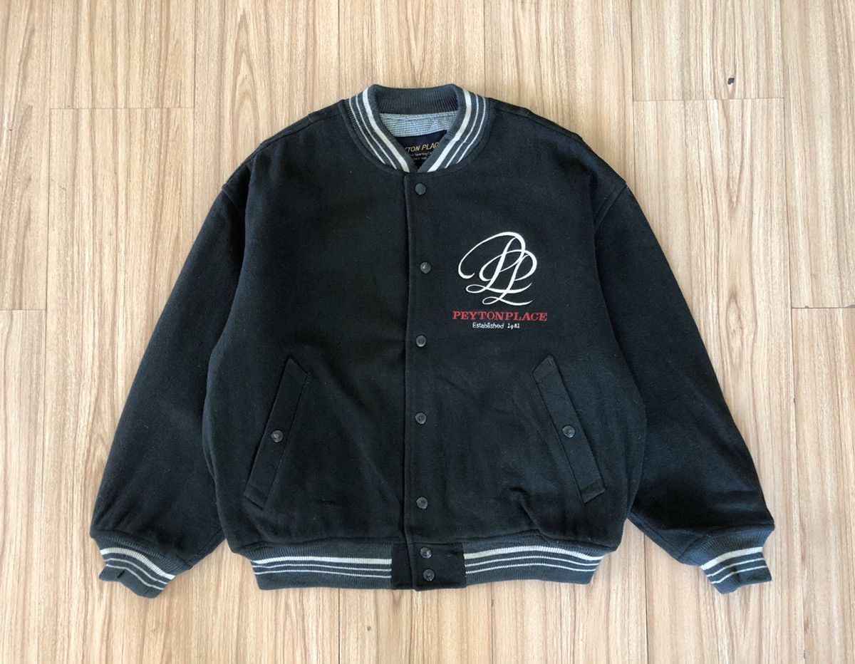 Other 🔥PEYTON PLACE EMBROIDERY WOOL VARSITY BOMBER JACKET Size M / US 6-8 / IT 42-44 - 2 Thumbnail