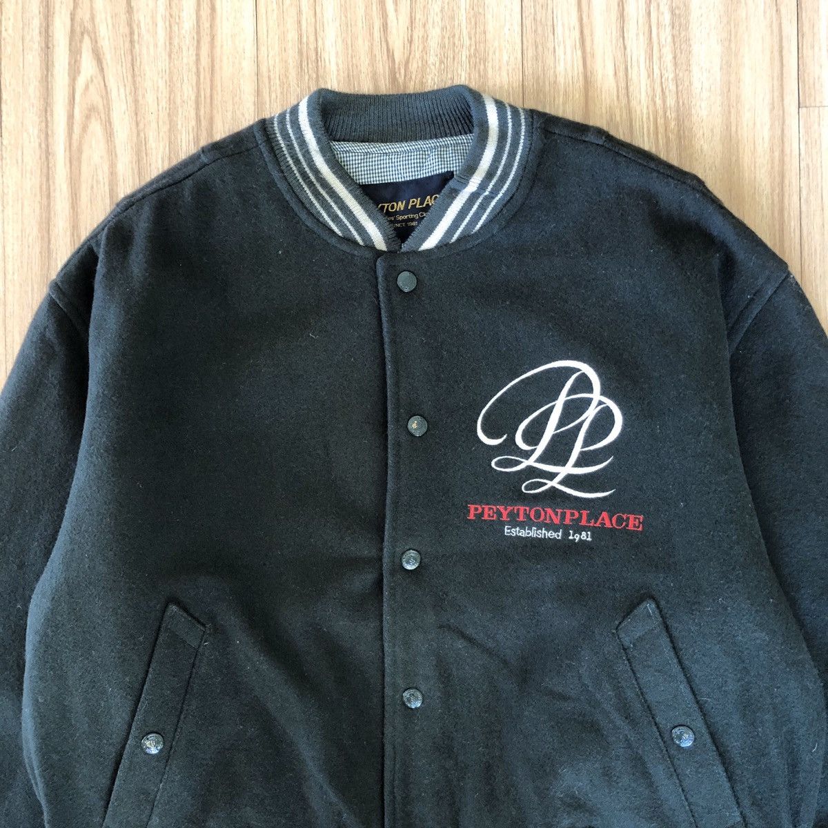 Other 🔥PEYTON PLACE EMBROIDERY WOOL VARSITY BOMBER JACKET Size M / US 6-8 / IT 42-44 - 6 Thumbnail