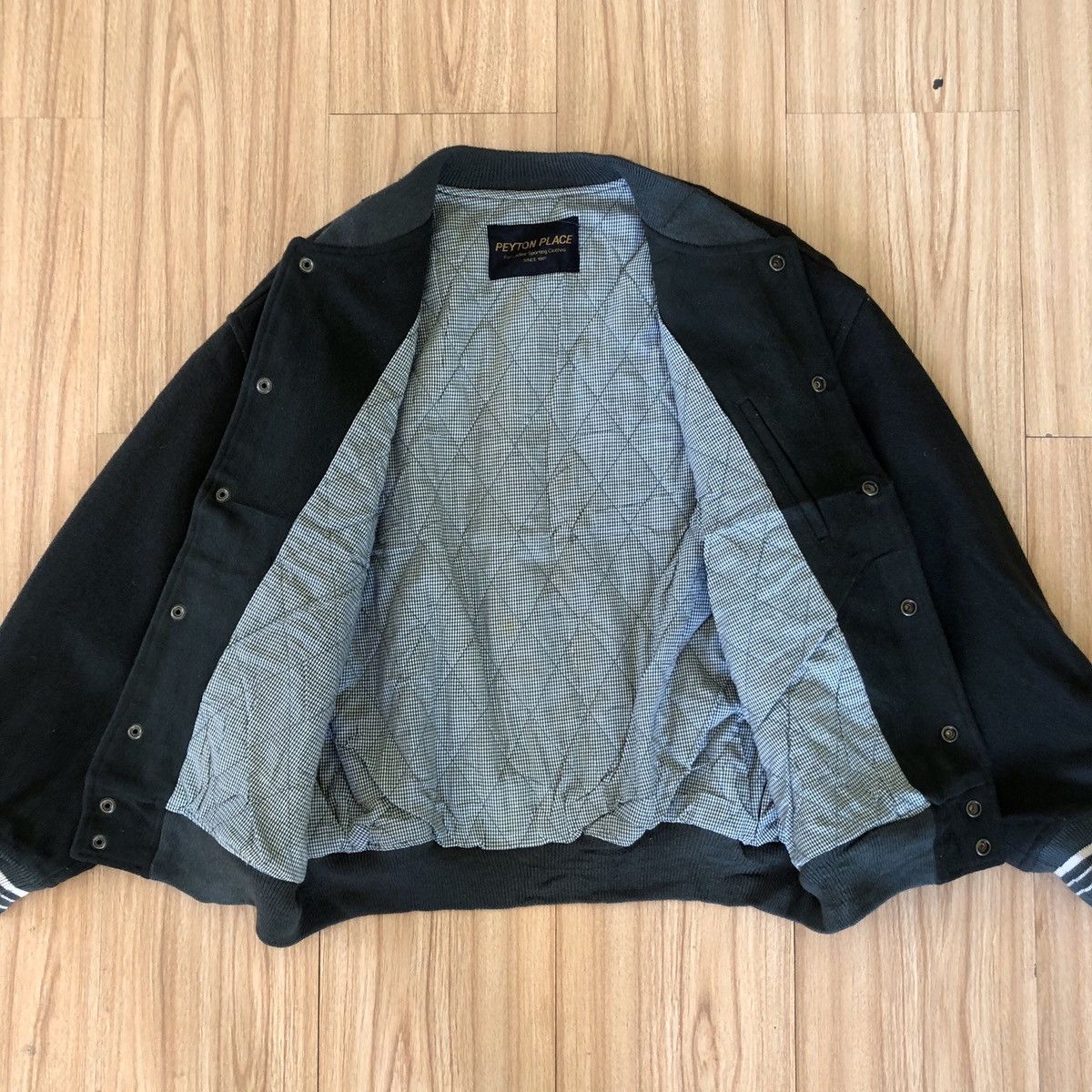 Other 🔥PEYTON PLACE EMBROIDERY WOOL VARSITY BOMBER JACKET Size M / US 6-8 / IT 42-44 - 9 Thumbnail