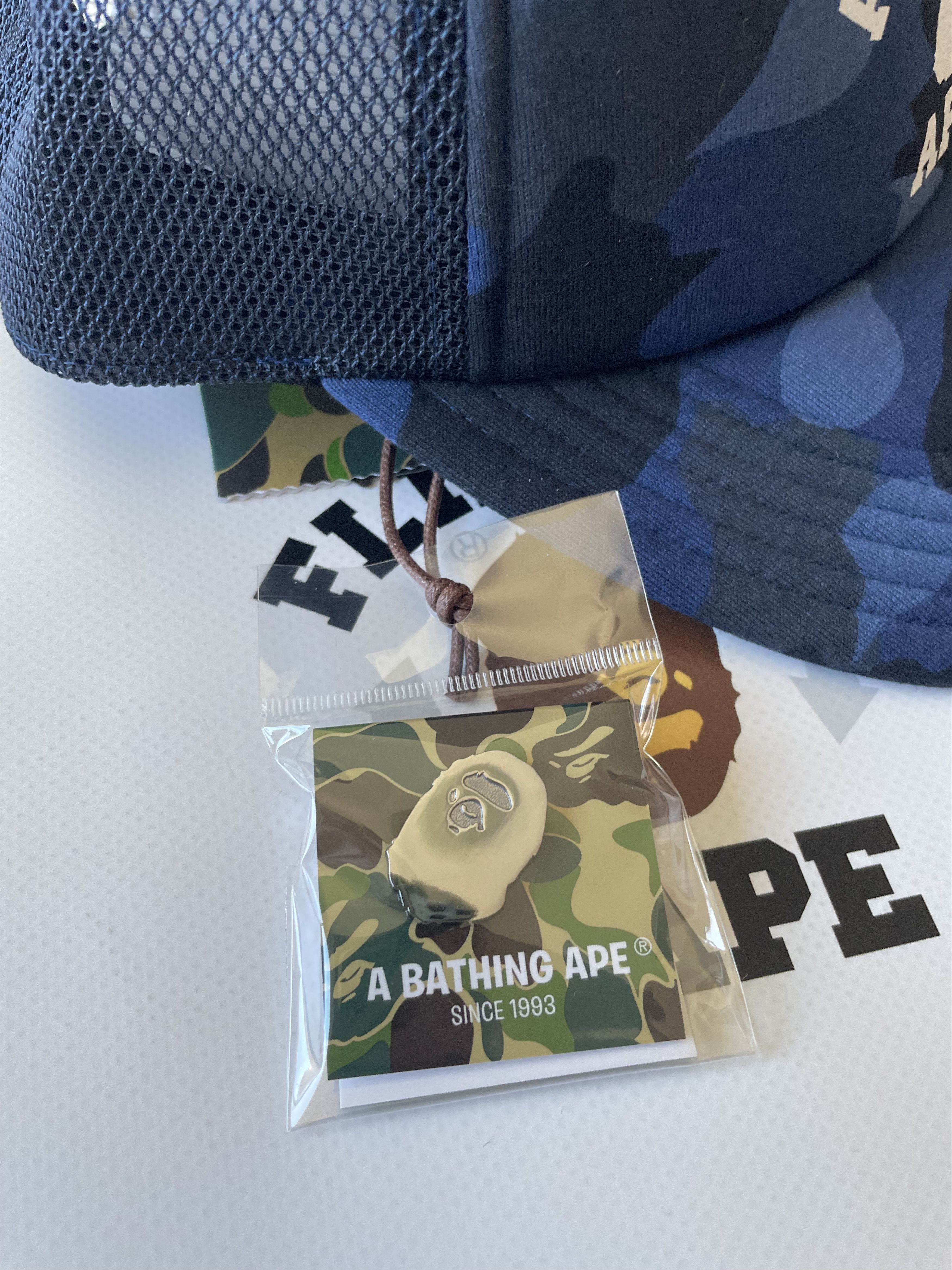 Bape BAPE X JJJJOUND COLOR CAMO COLLEGE MESH CAP Size ONE SIZE - 10 Thumbnail