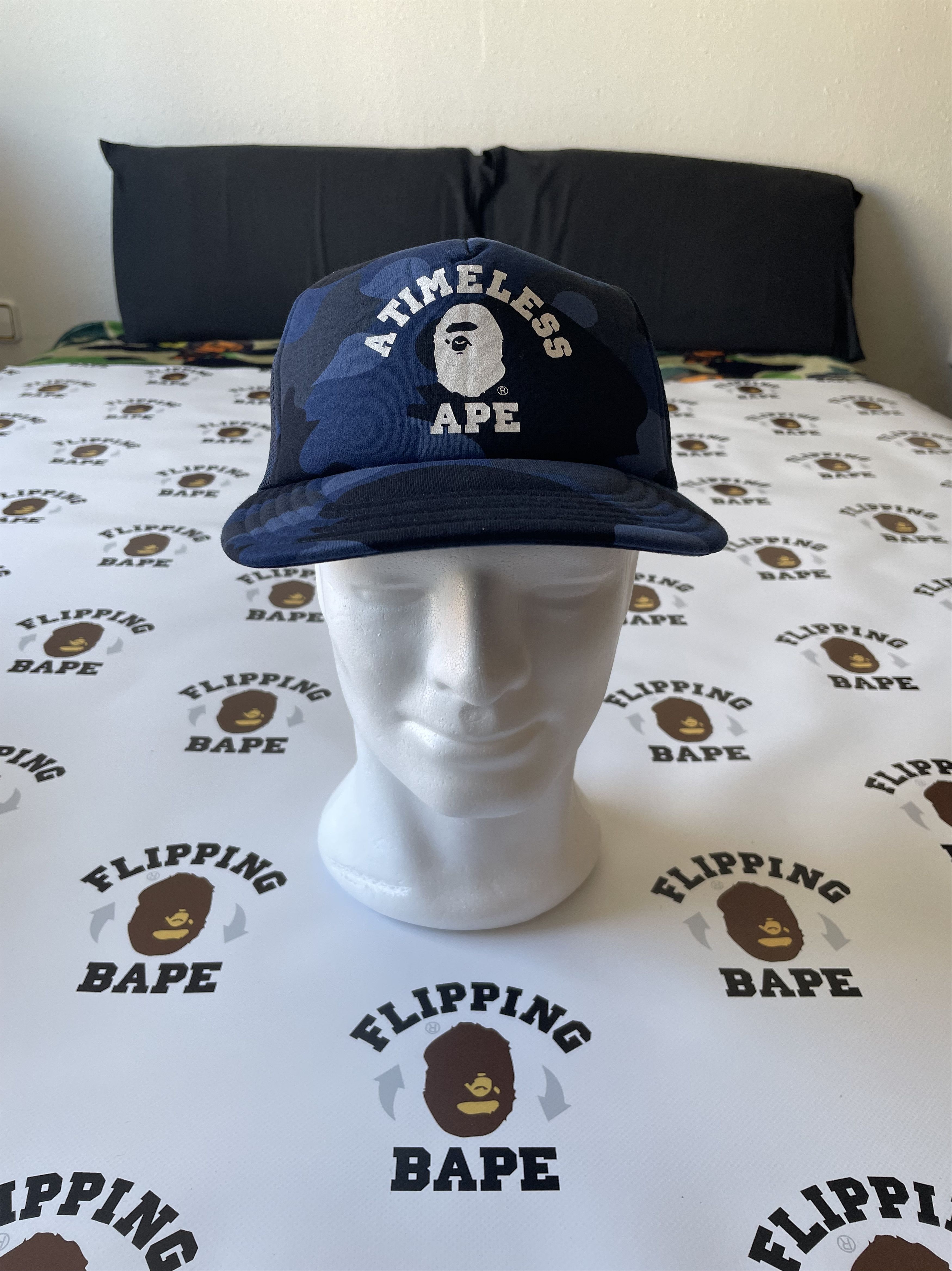 Bape BAPE X JJJJOUND COLOR CAMO COLLEGE MESH CAP Size ONE SIZE - 4 Thumbnail