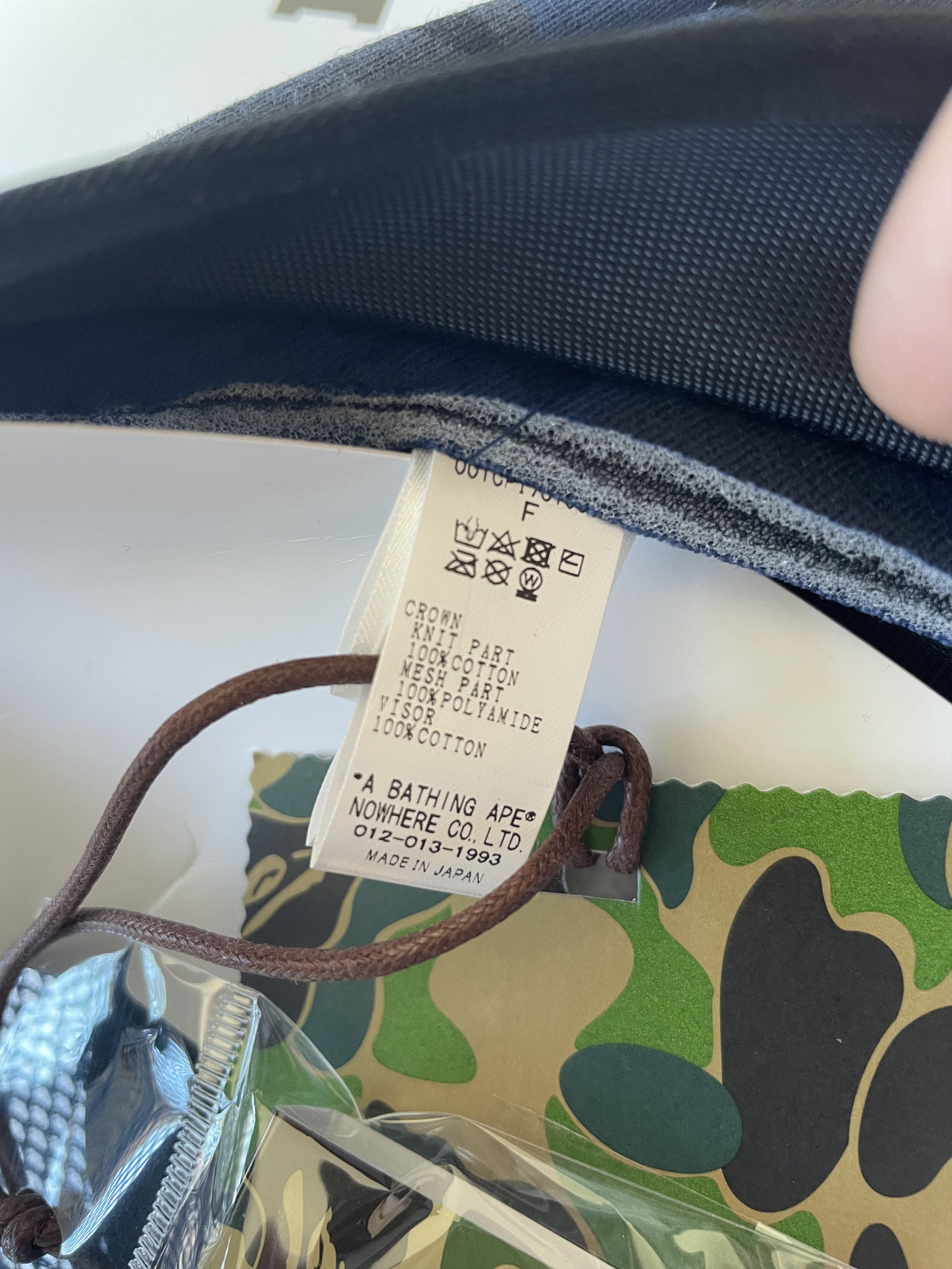 Bape BAPE X JJJJOUND COLOR CAMO COLLEGE MESH CAP Size ONE SIZE - 8 Thumbnail