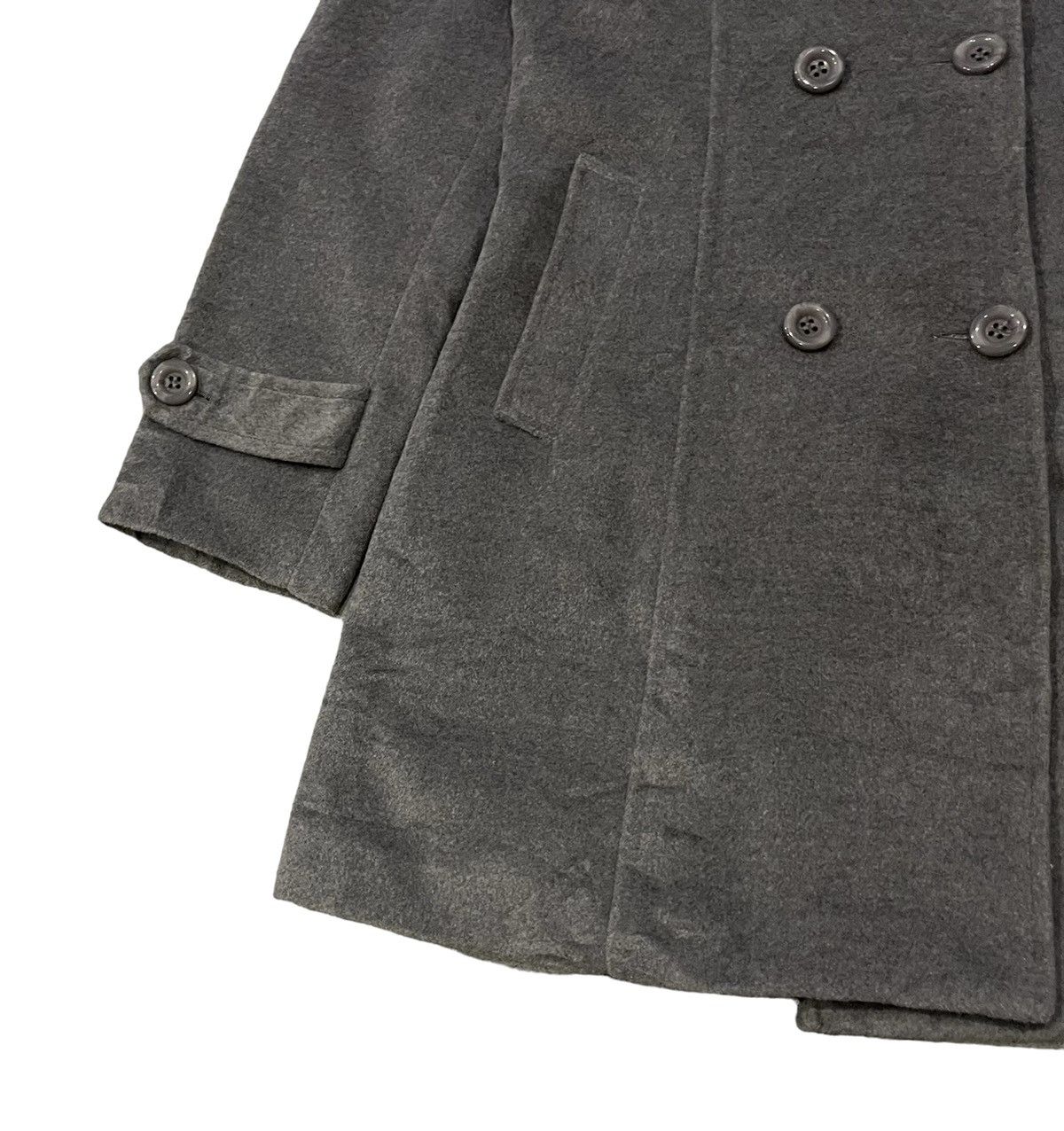 Max Mara Vintage Max Mara Wool Long Buttons Jacket Size S / US 4 / IT 40 - 4 Thumbnail