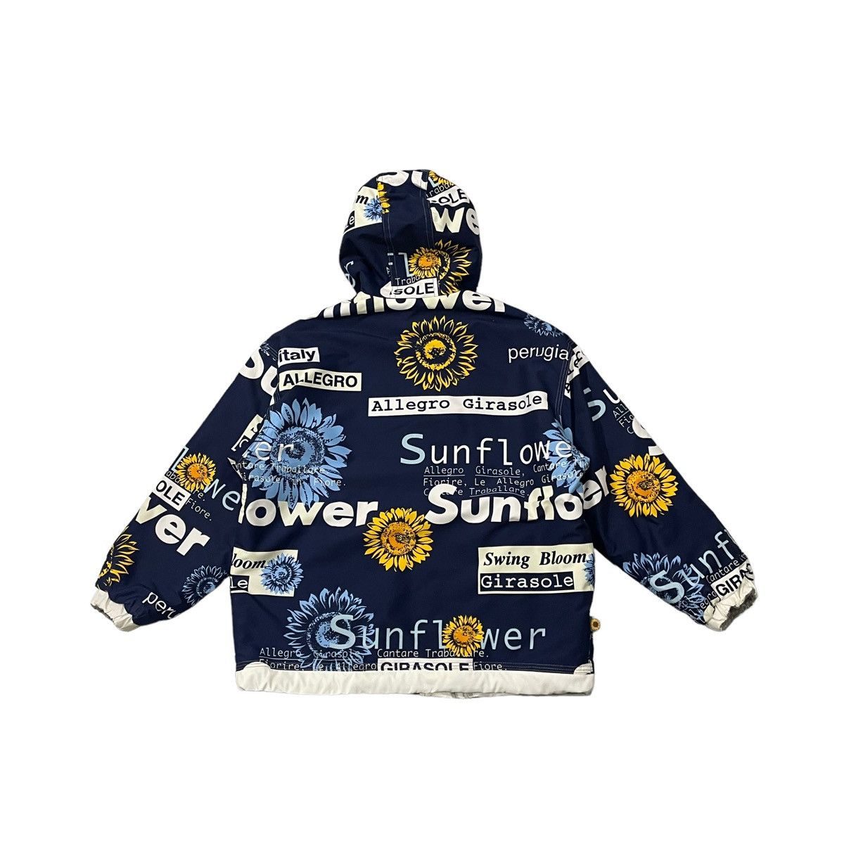Ellesse Vintage 90’s Ellesse Sunflower Fullprint Reversible Jacket Size US M / EU 48-50 / 2 - 11 Thumbnail